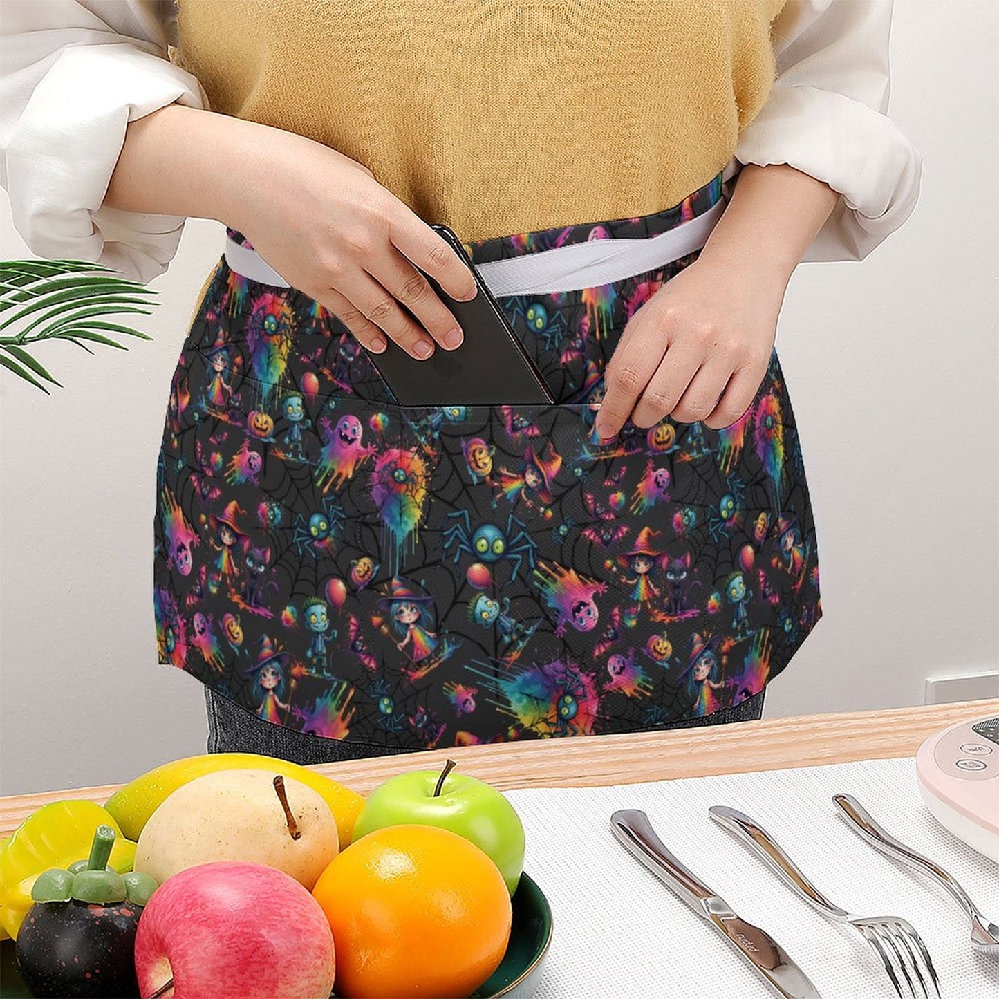 Fun and Colourful Halloween Apron for Face Painting