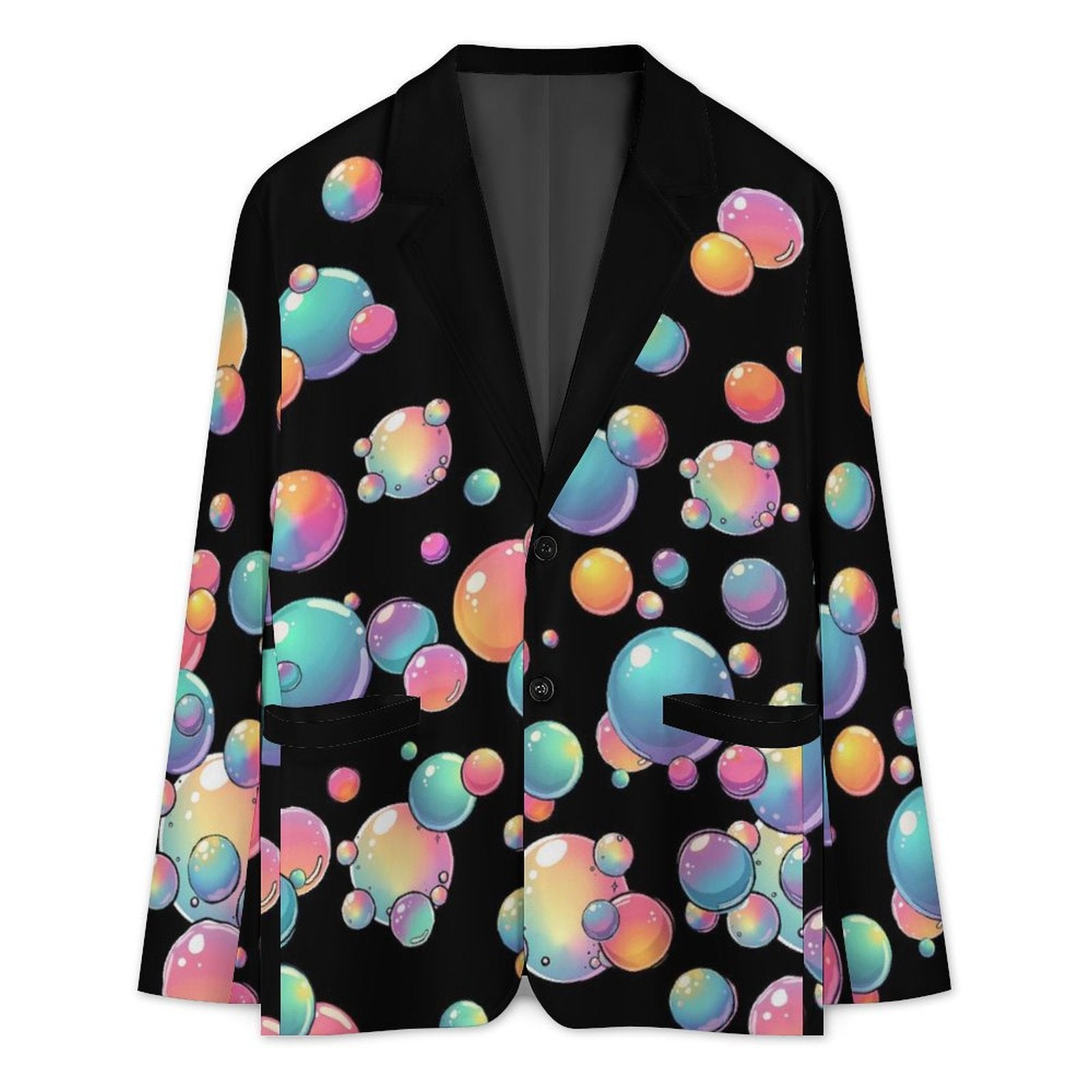 Suit jacket with bubble design for bubble artists