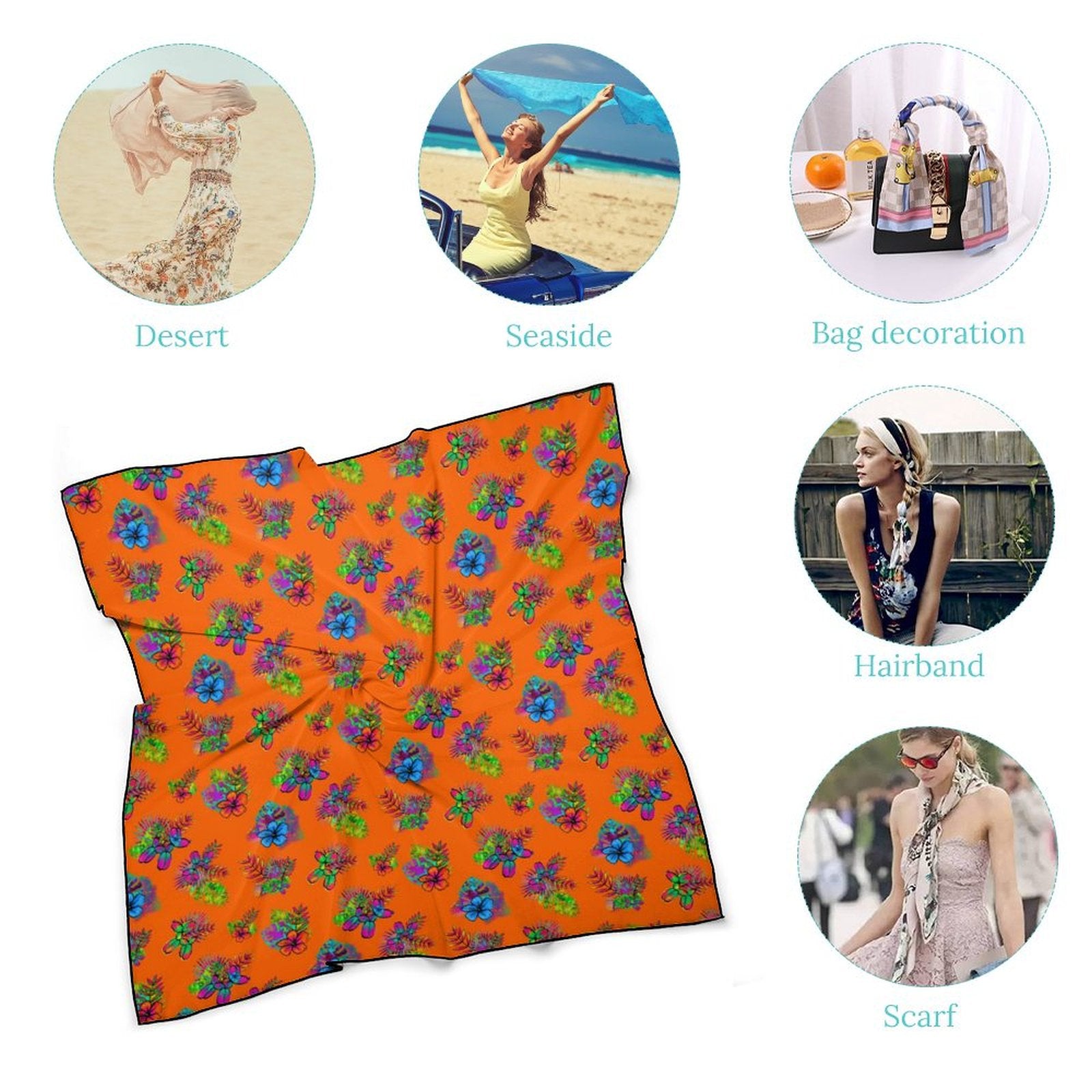 Balloon Twisting Scarf Orange