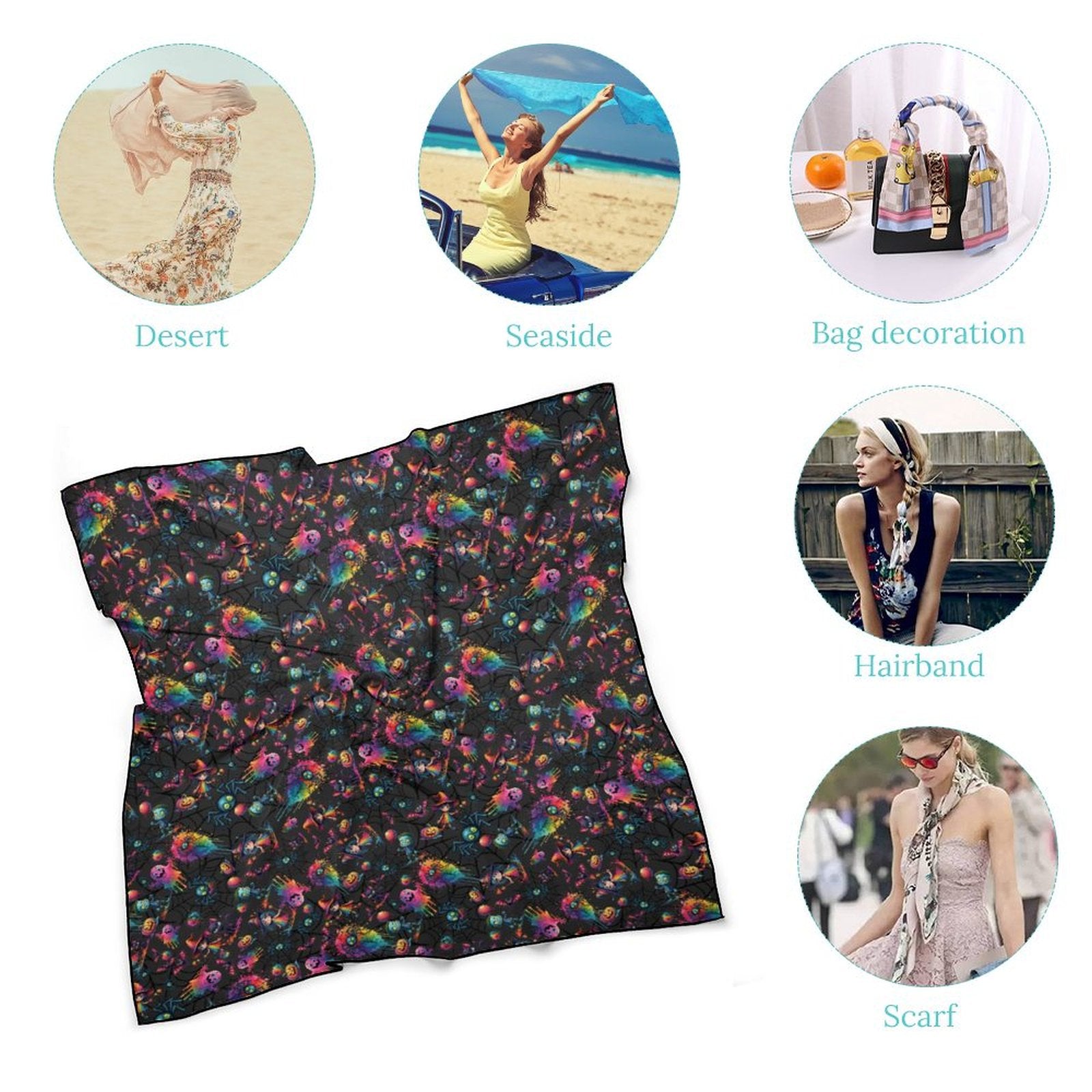 Face Painter scarf Halloween Characters and paint