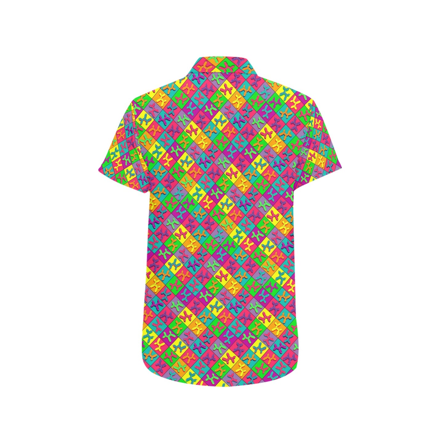 Checker Balloon Dog Design shirt for Balloon Artists