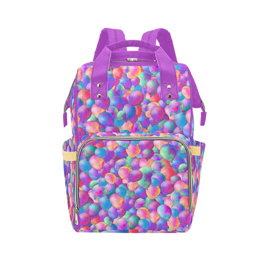 Backpack with helium balloon design
