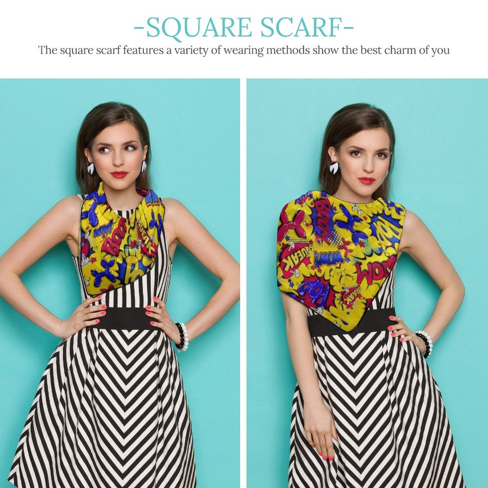 Balloon twisting scarf fun and colourful