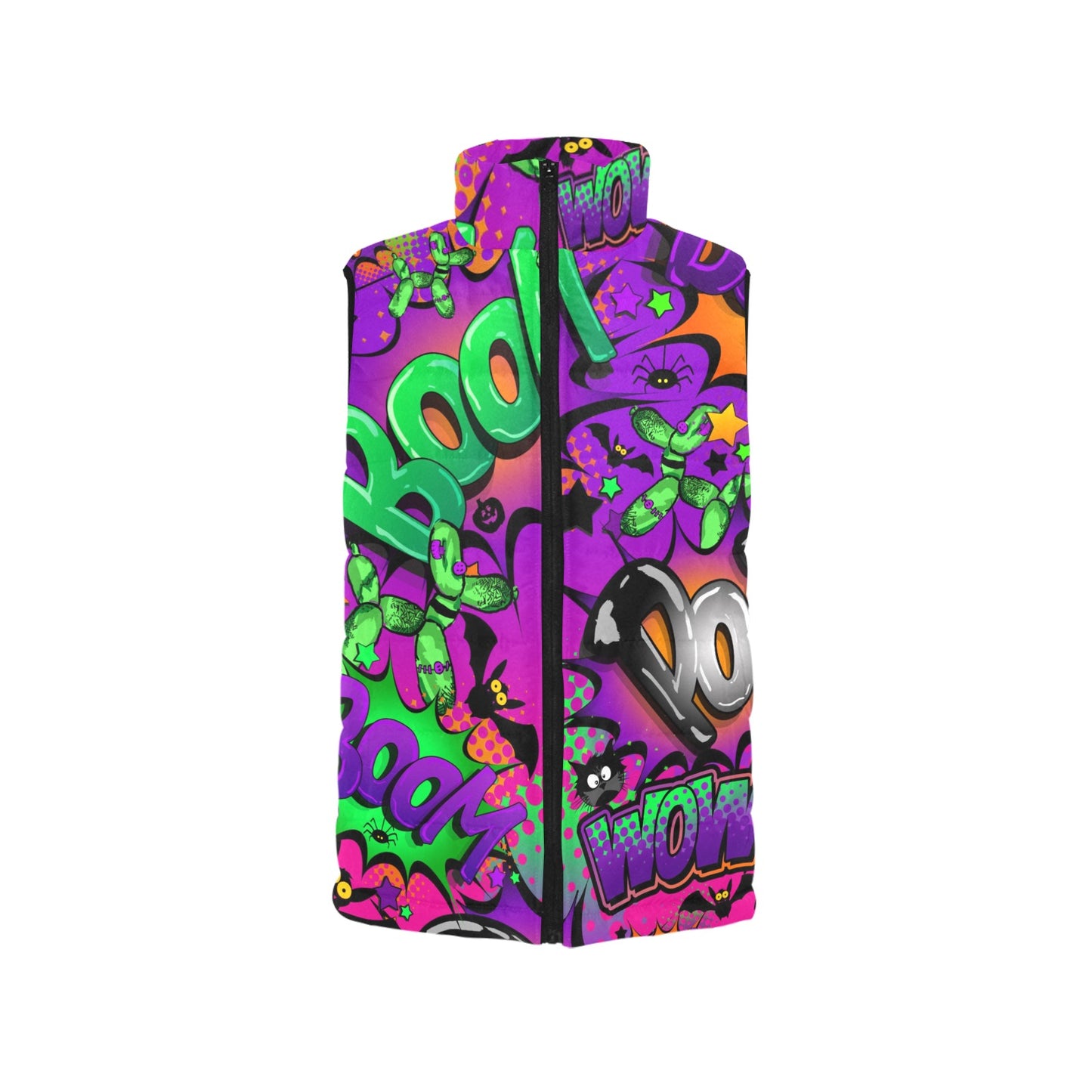 Purple Halloween Pop Art design Vest for Artists