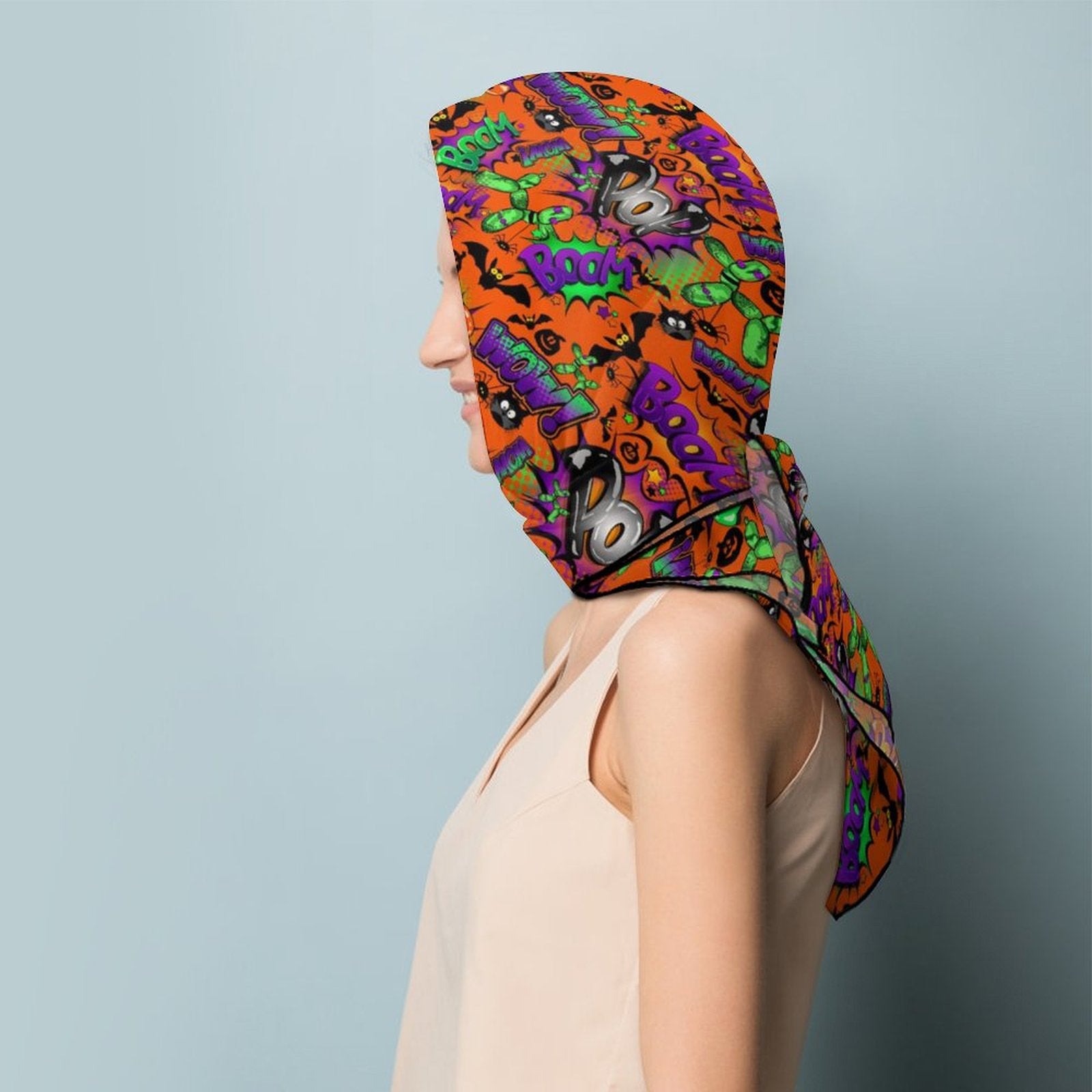 Orange balloon dog scarf