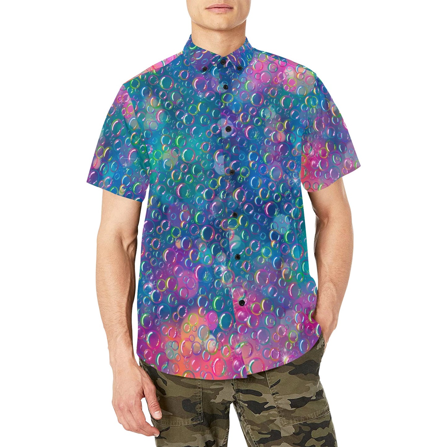 Party shirt rainbow bubbles
