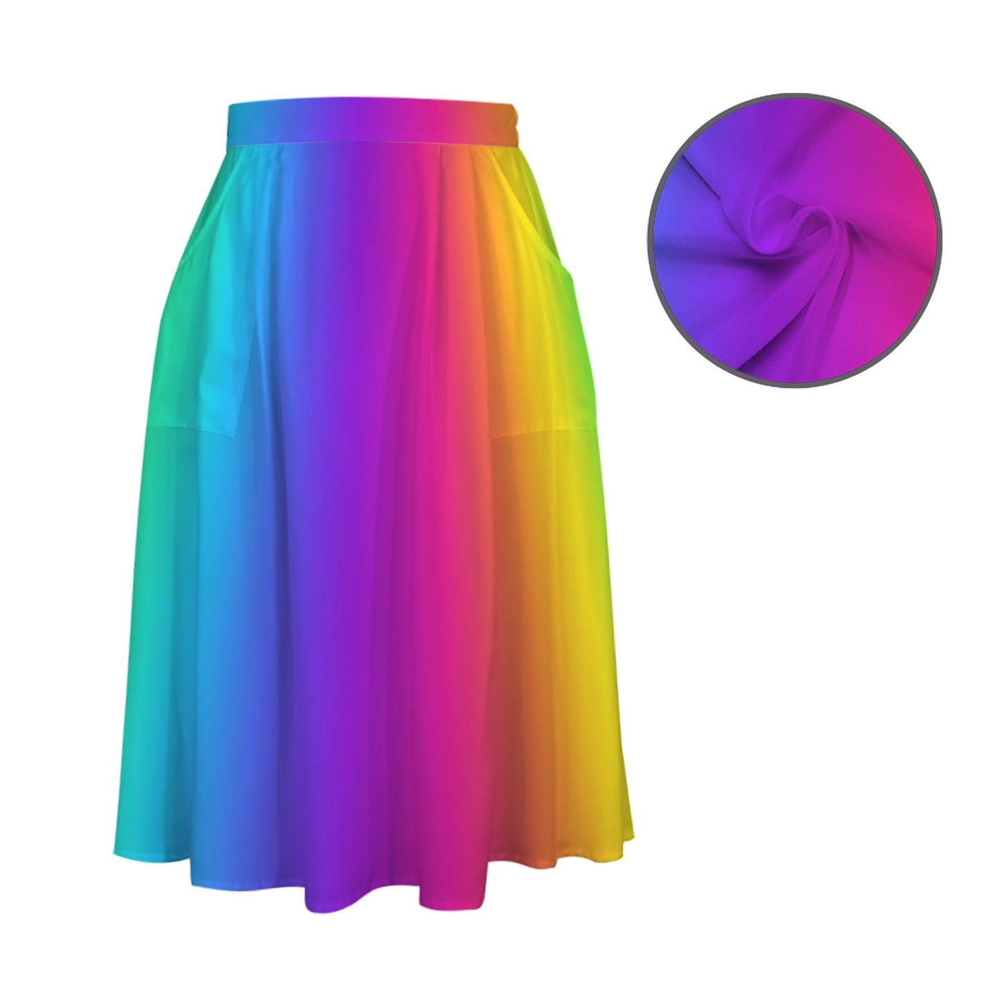 Face painter skirt rainbow design