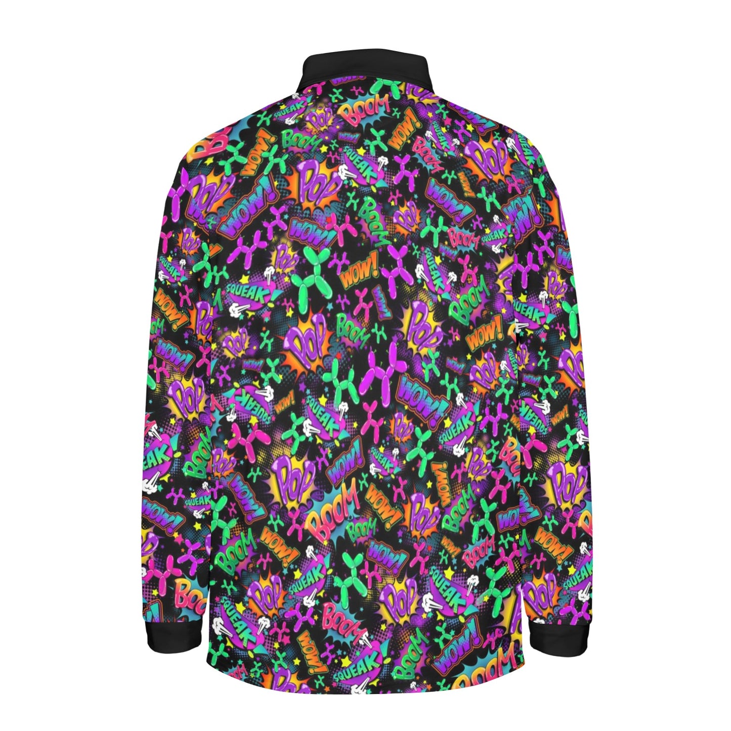 Colourful Balloon Dog Long sleeve polo shirt