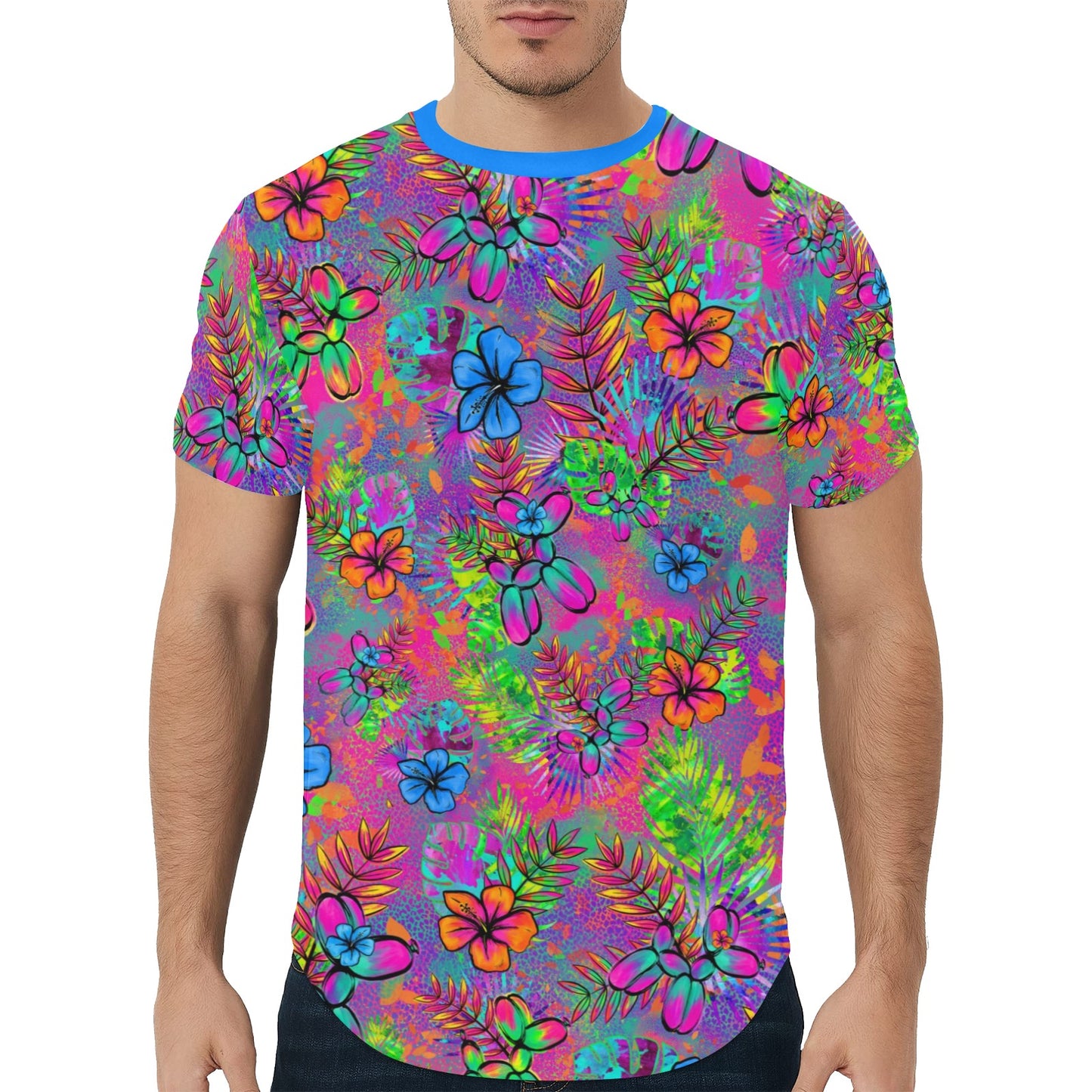 Fun tropical balloon dog design shirt for balloon artists