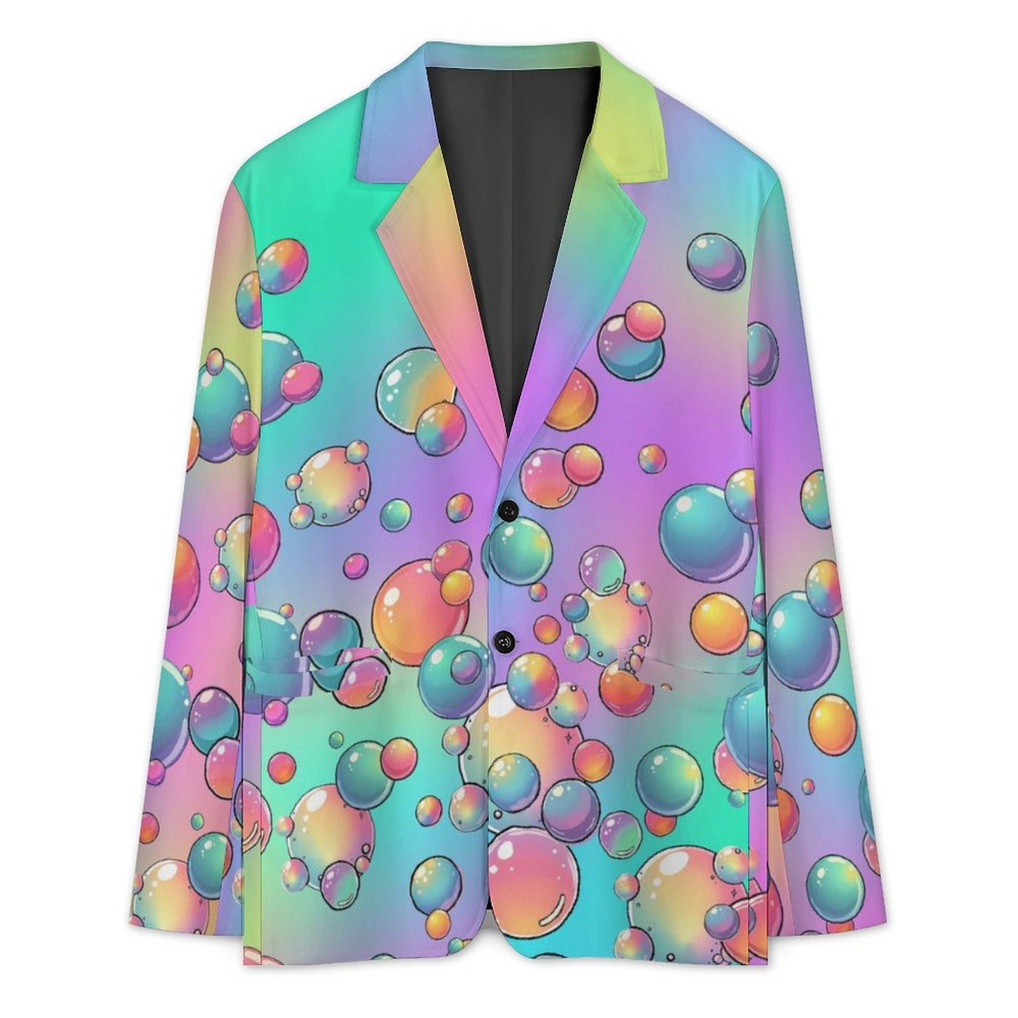 Suit jacket with rainbow bubbles for kids entertainers