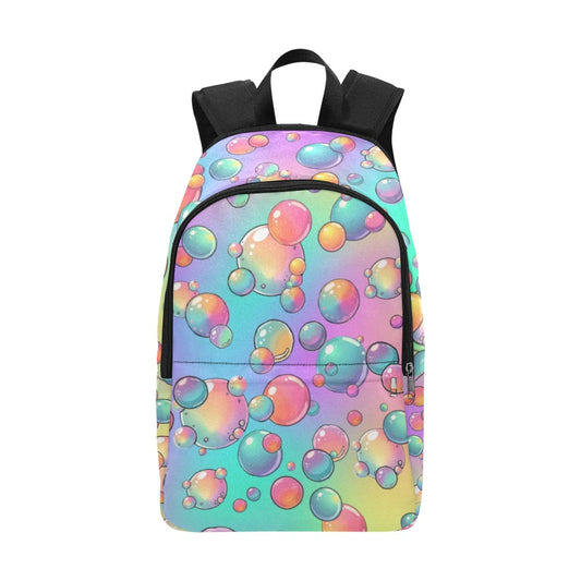Rainbow bubble design backpack