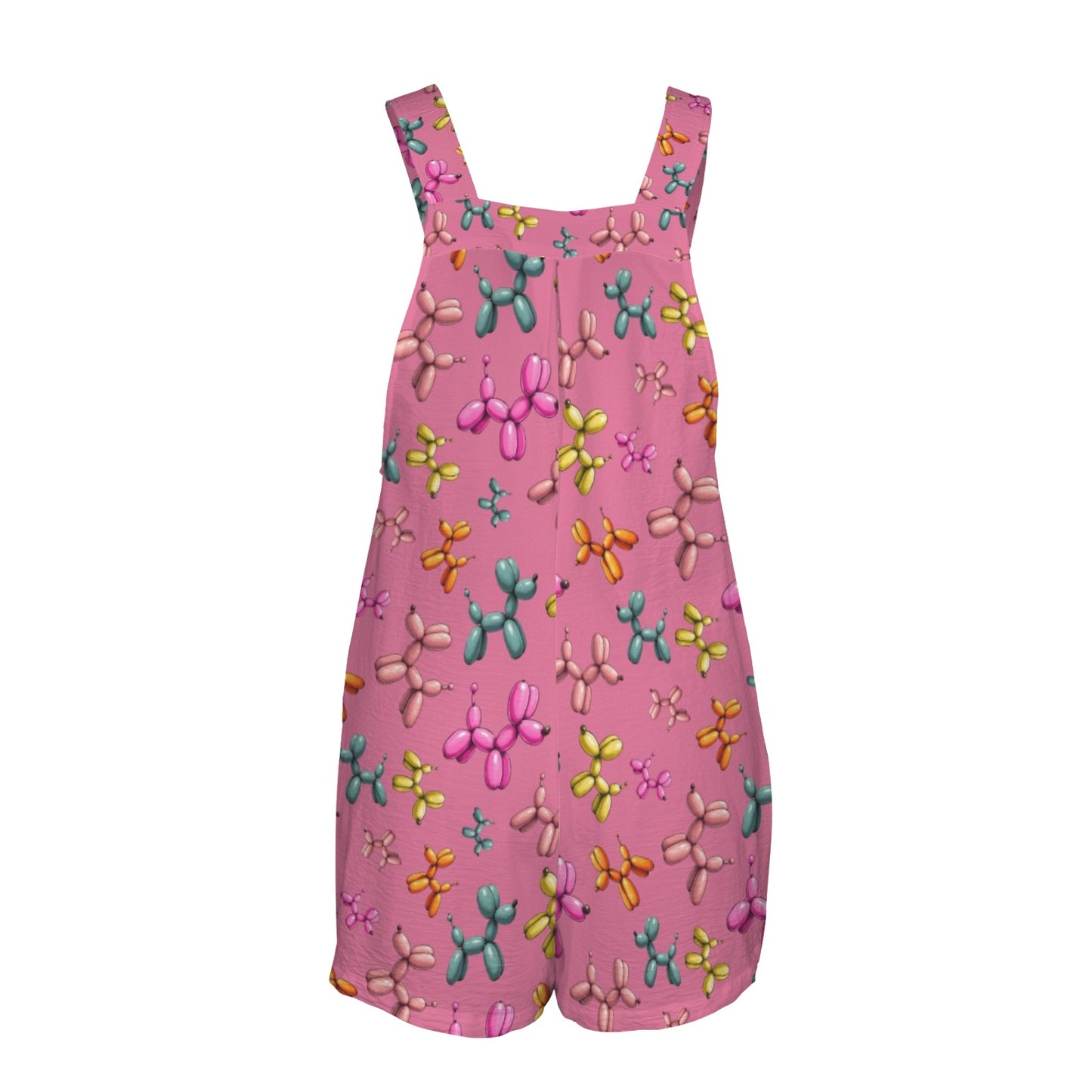 Pink balloon dog overalls