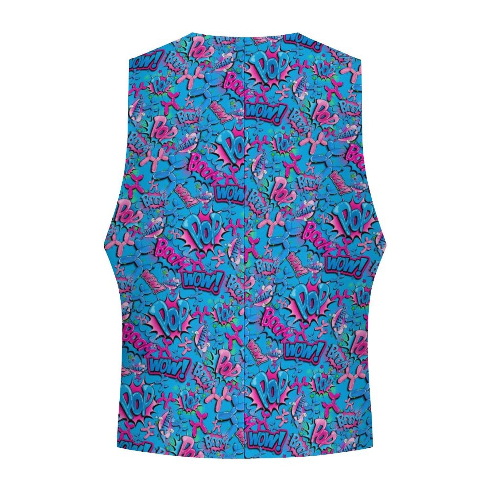 Vest for Entertainers and balloon artists blue and pink