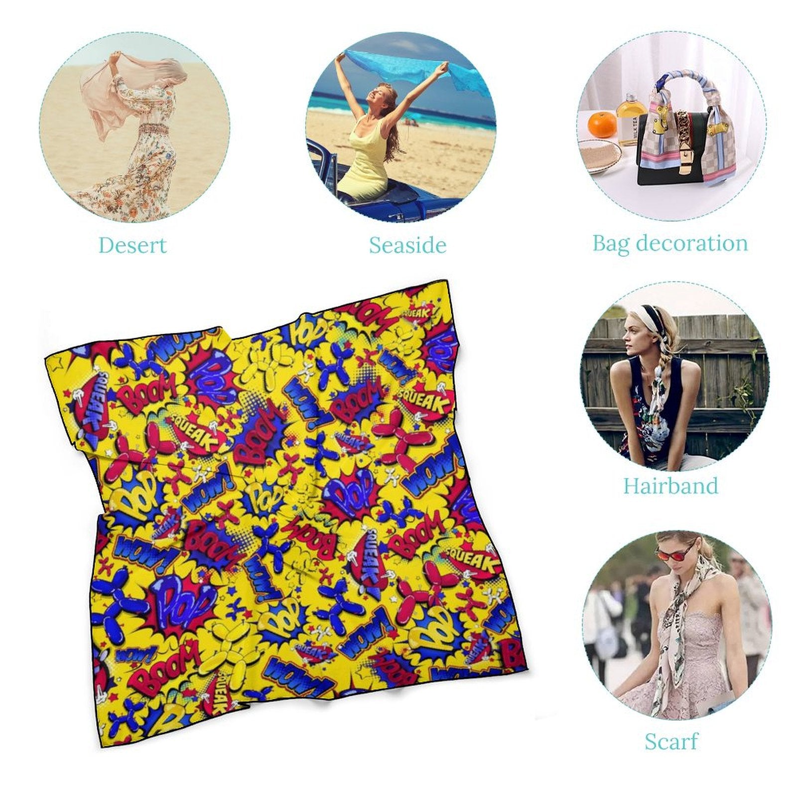 Party scarf fun and colourful