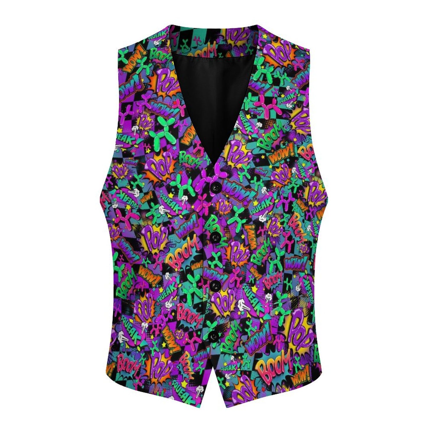 Balloon Animal print vest for balloon twisters