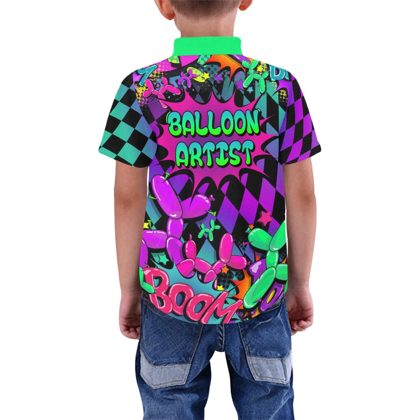 Checkmate BOOM! "Balloon Artist" - Women and Kids Short Sleeve Shirt