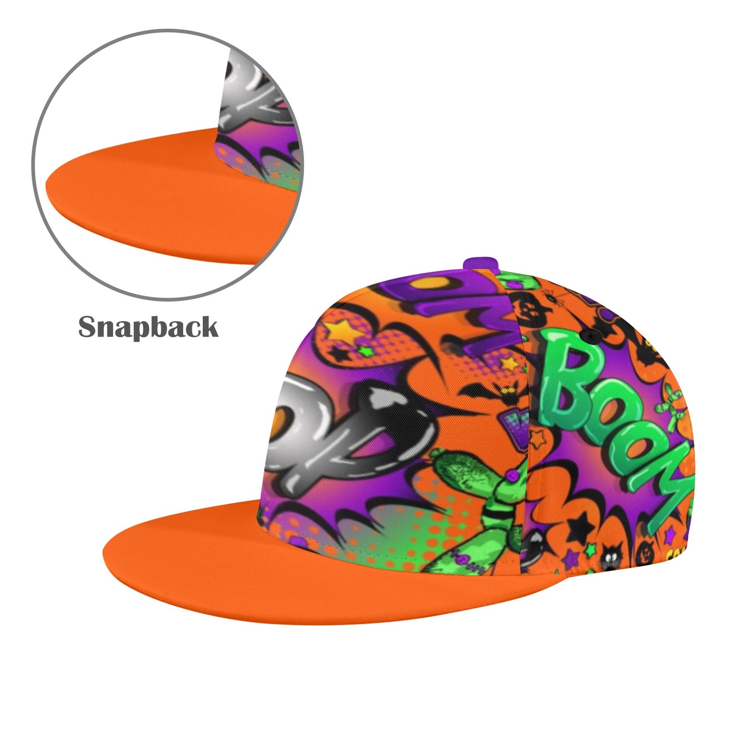 Balloon Twister Snapback Cap Orange