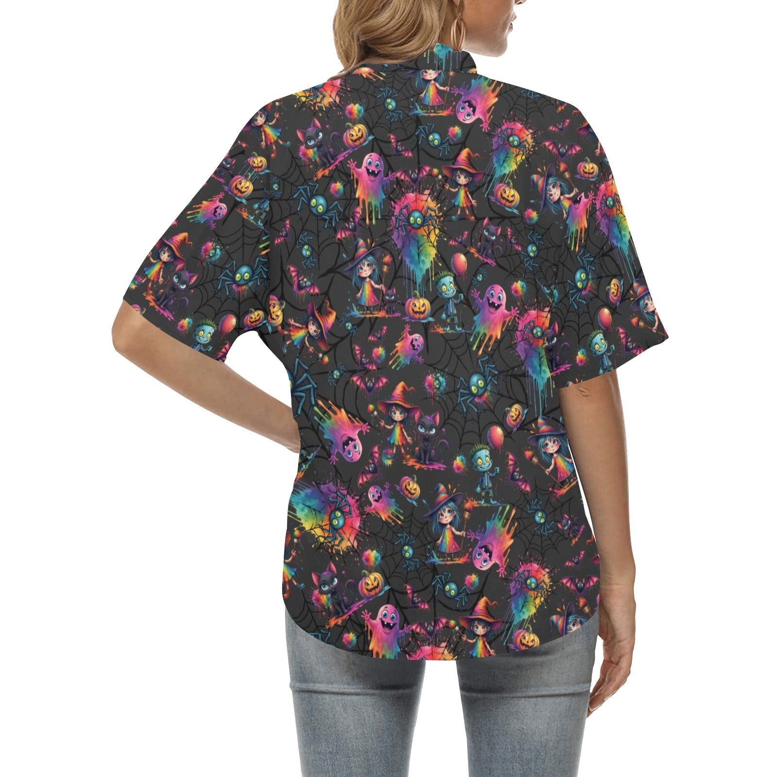 Fun Halloween design shirt for face painting