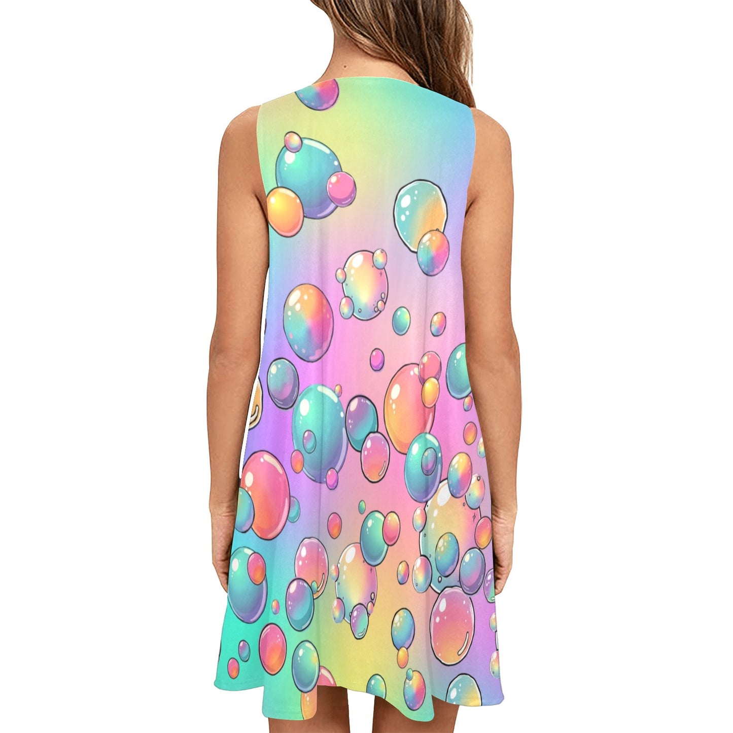 Fun and colourful bubble dress for kids entertainers