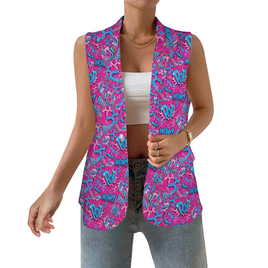 Pink balloon dog vest for balloon twisting