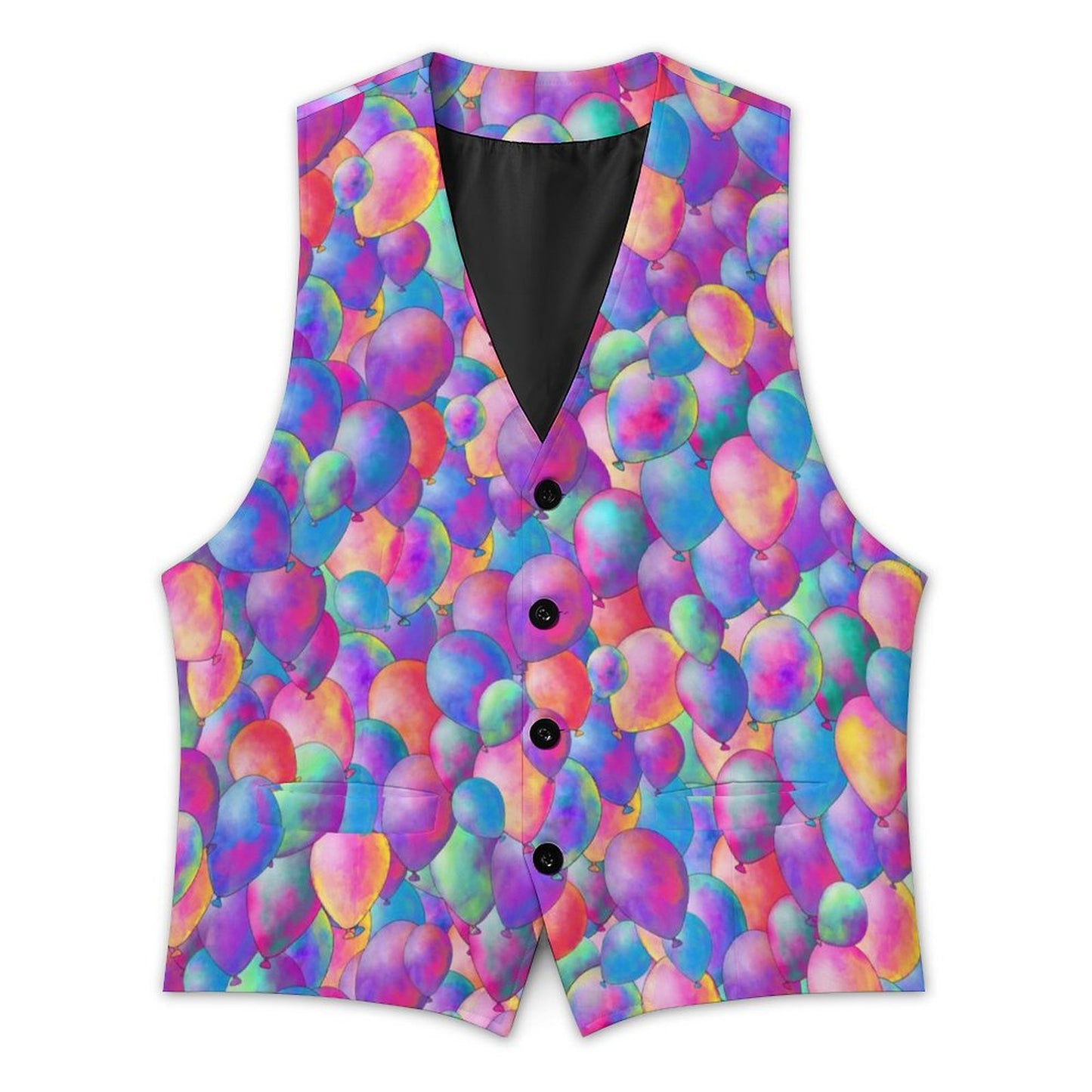 Helium Balloon print vest for balloon artists and decorators
