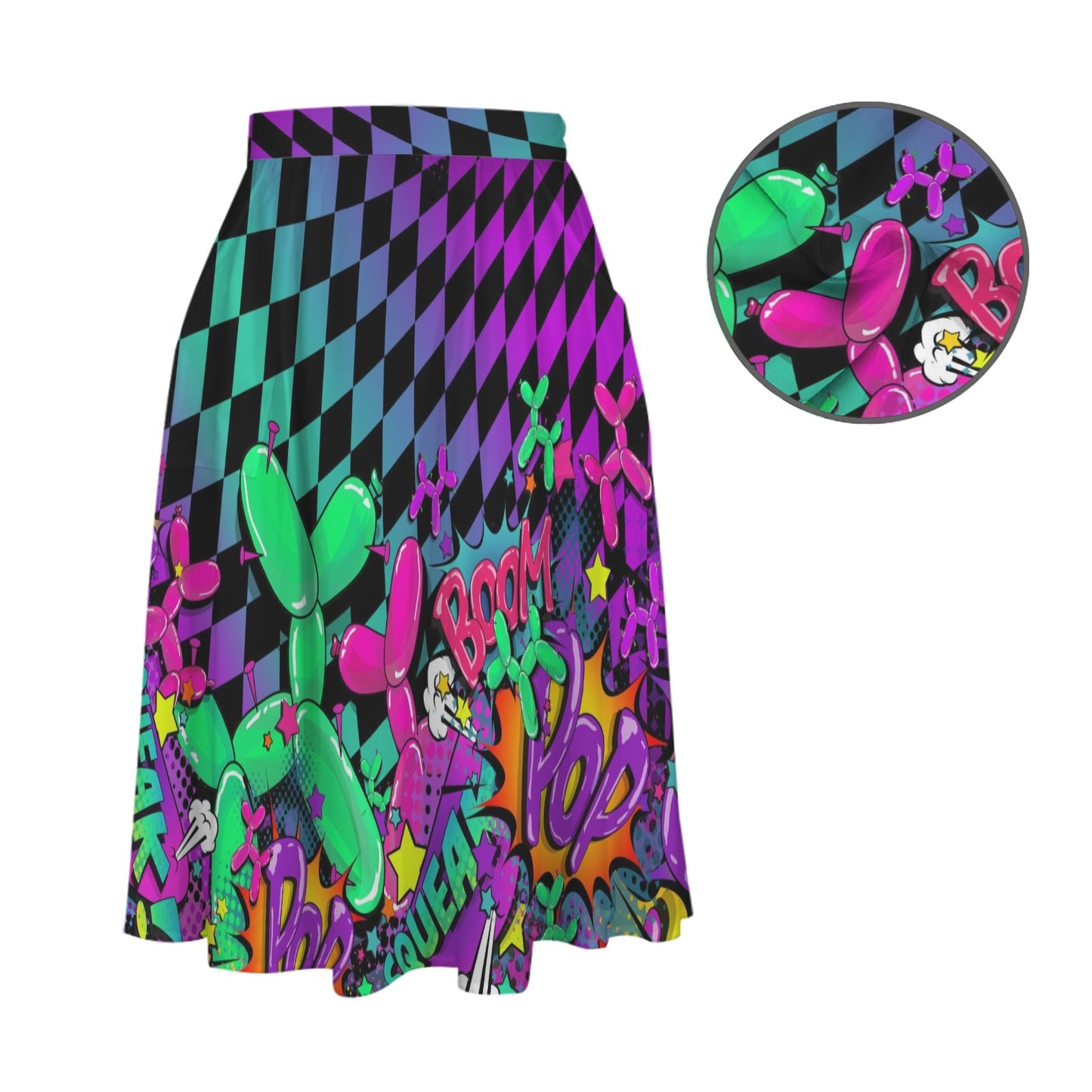 Awesome skirt for balloon twisting with balloon dogs