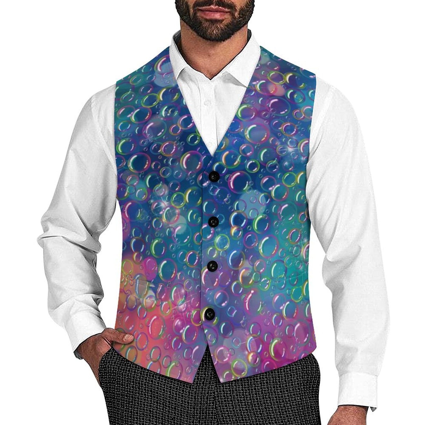 Rainbow Bubble vest for bubble Artists