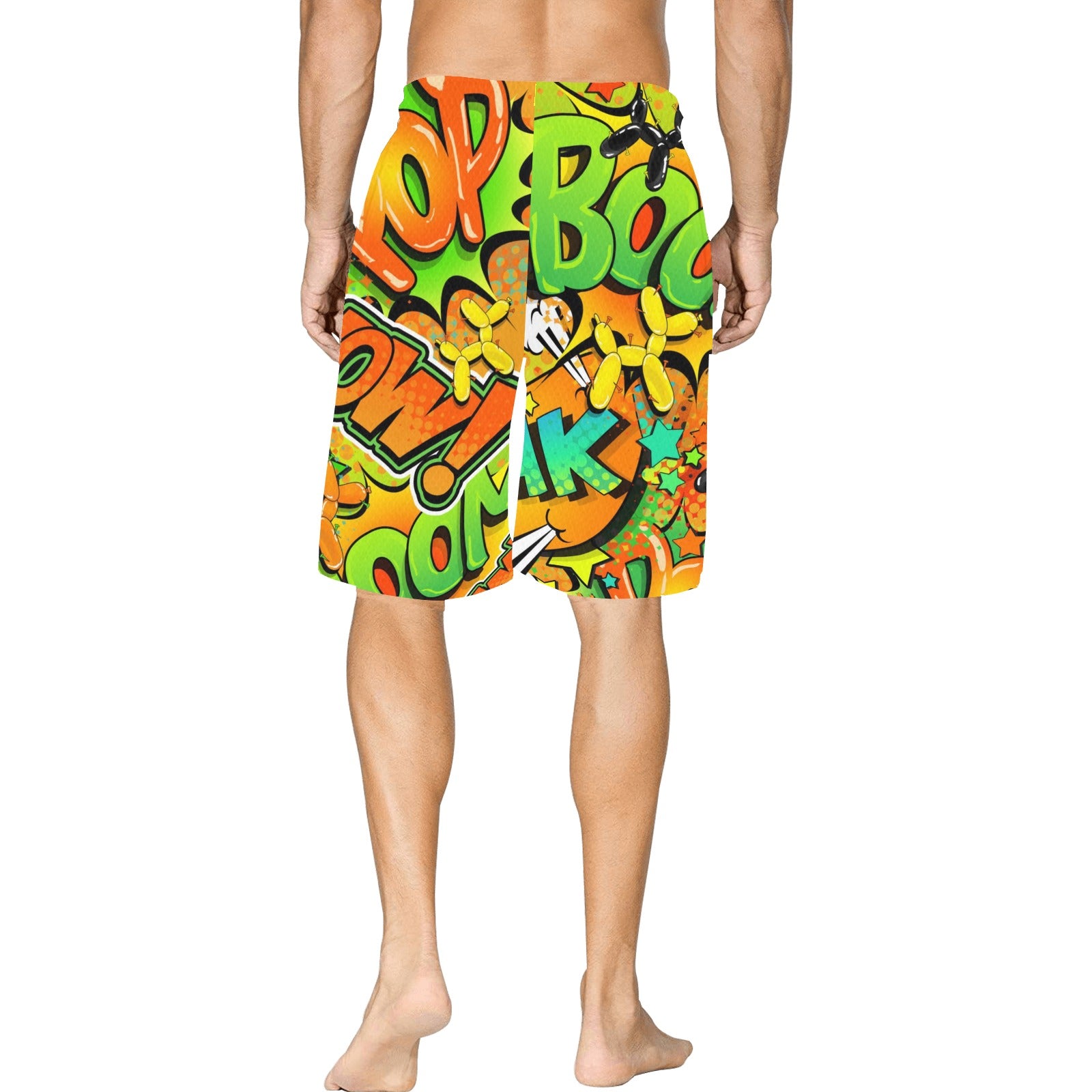 Green and Orange Balloon Dog shorts for balloon twisters