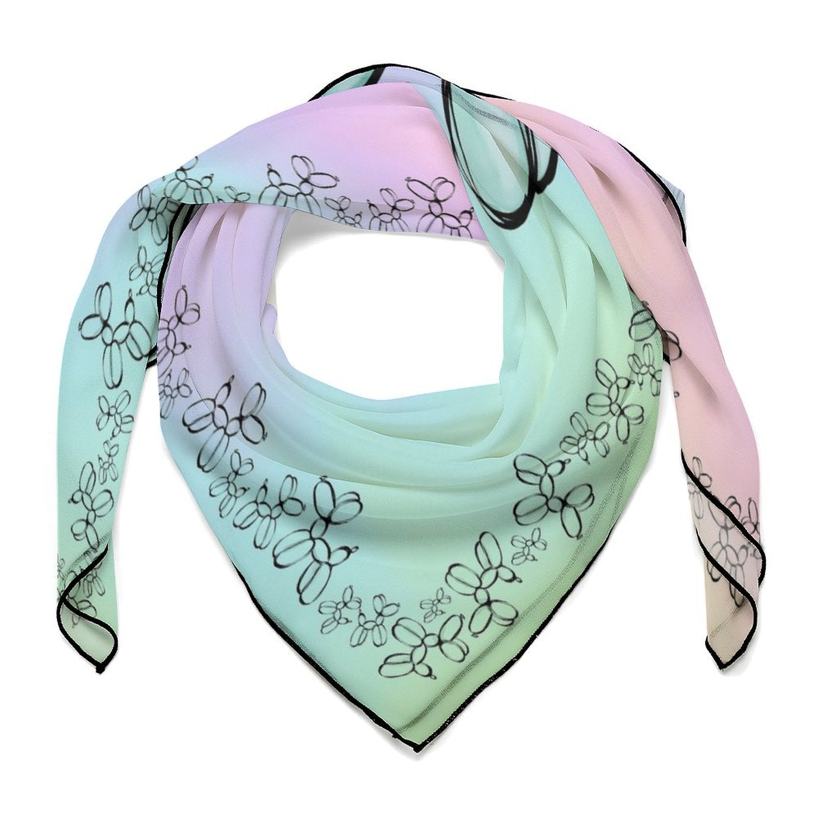 Balloon dog scarf for balloon twisting