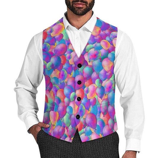 Vest for Balloon decorators with helium balloon design