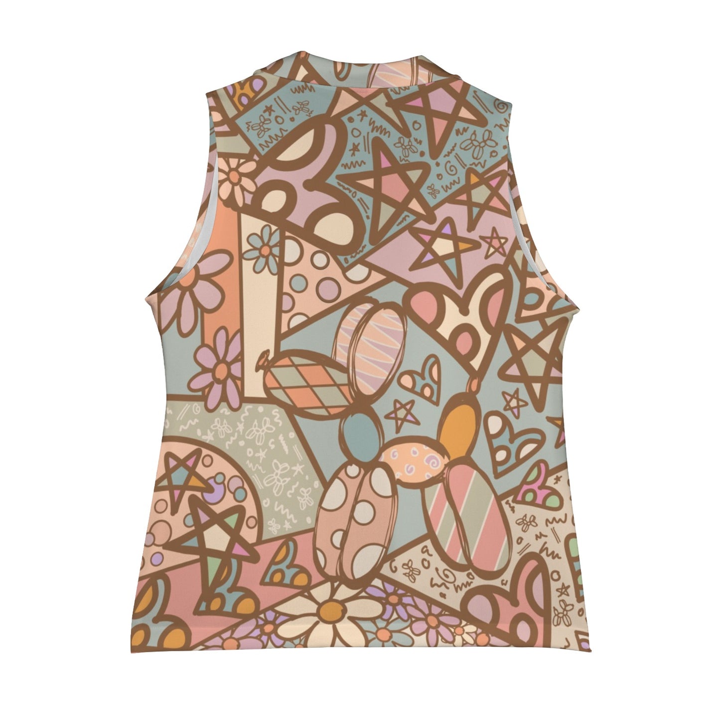 Balloon twisting waist coat for ladies with balloon dogs