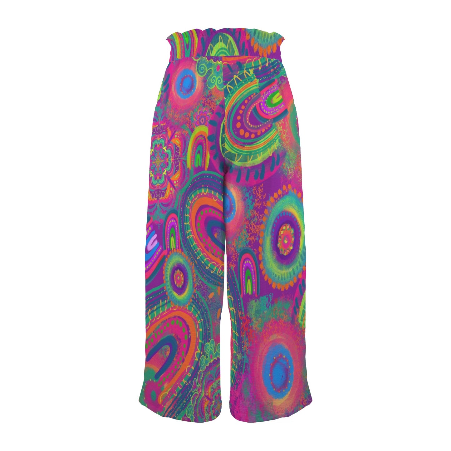 Bright, fun and colourful wide leg pants