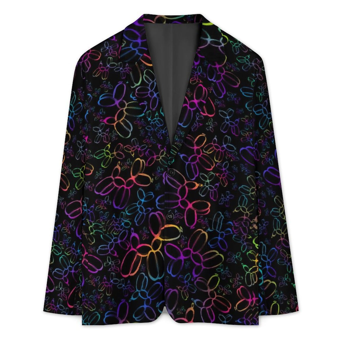 Rainbow balloon dog jacket