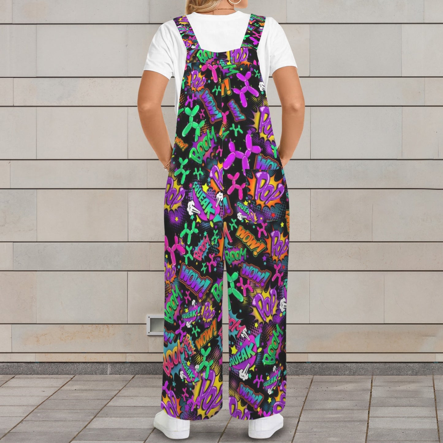 Balloon dog design overalls for balloon twisters and kids entertainers
