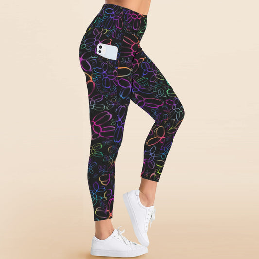 Balloon twisting legging with pocket