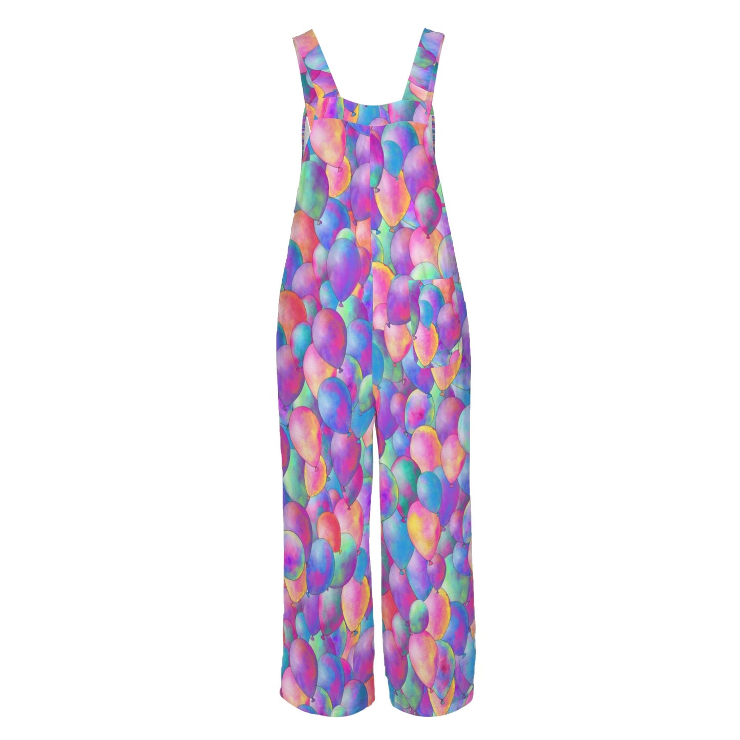 Watercolour helium balloon overalls