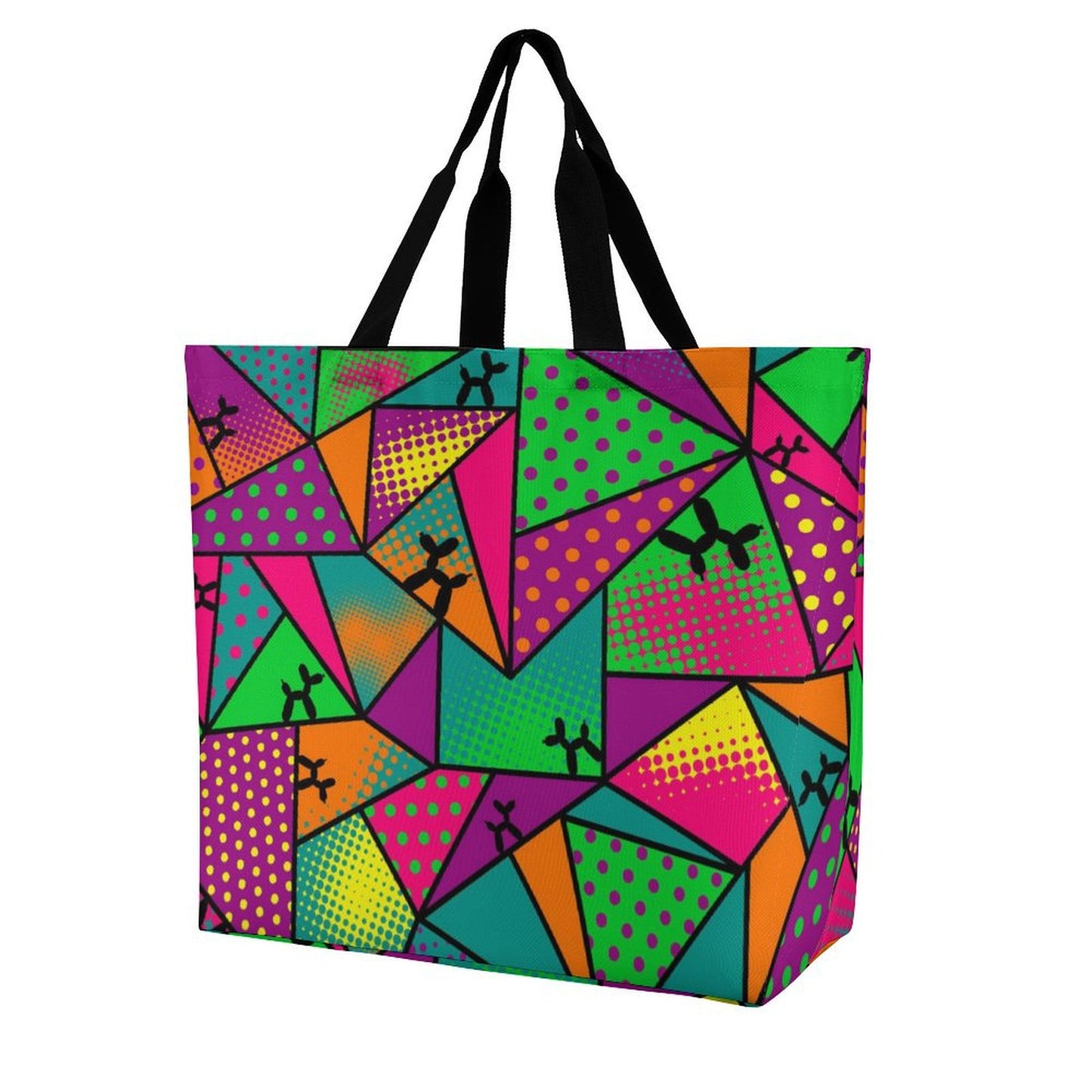 Fun colourful Grocery Bag with balloon dogs