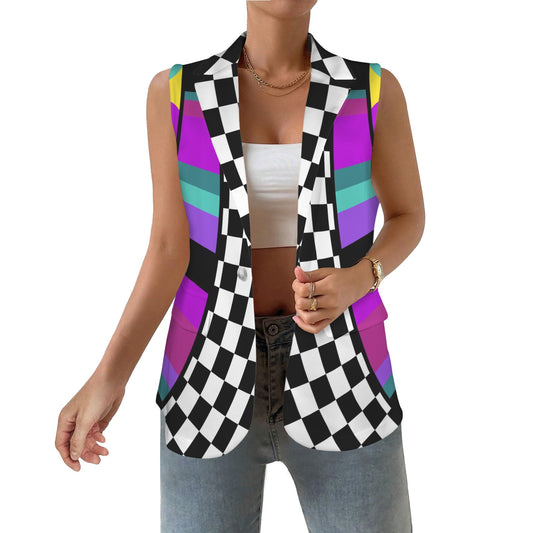 Fun and colourful clown vest for party entertainers