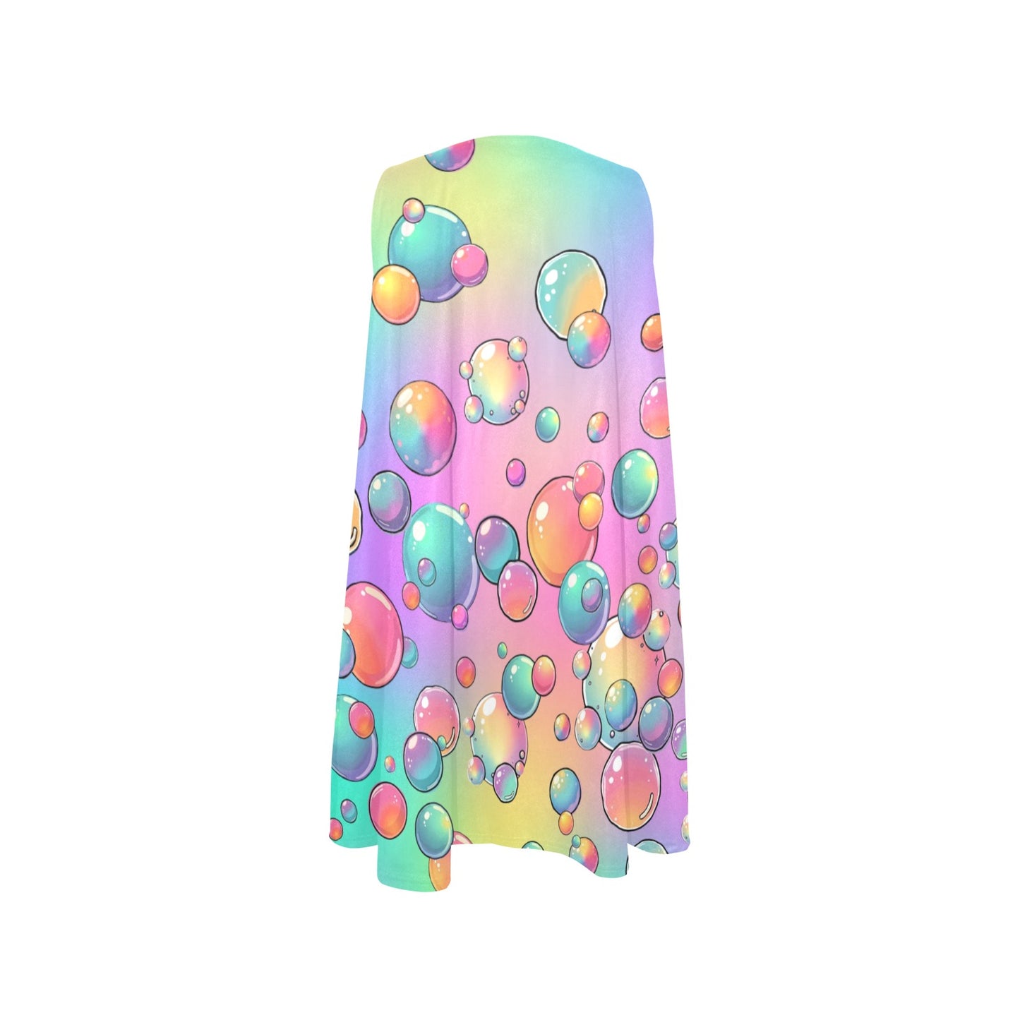 Bubble dress on rainbow pastel background