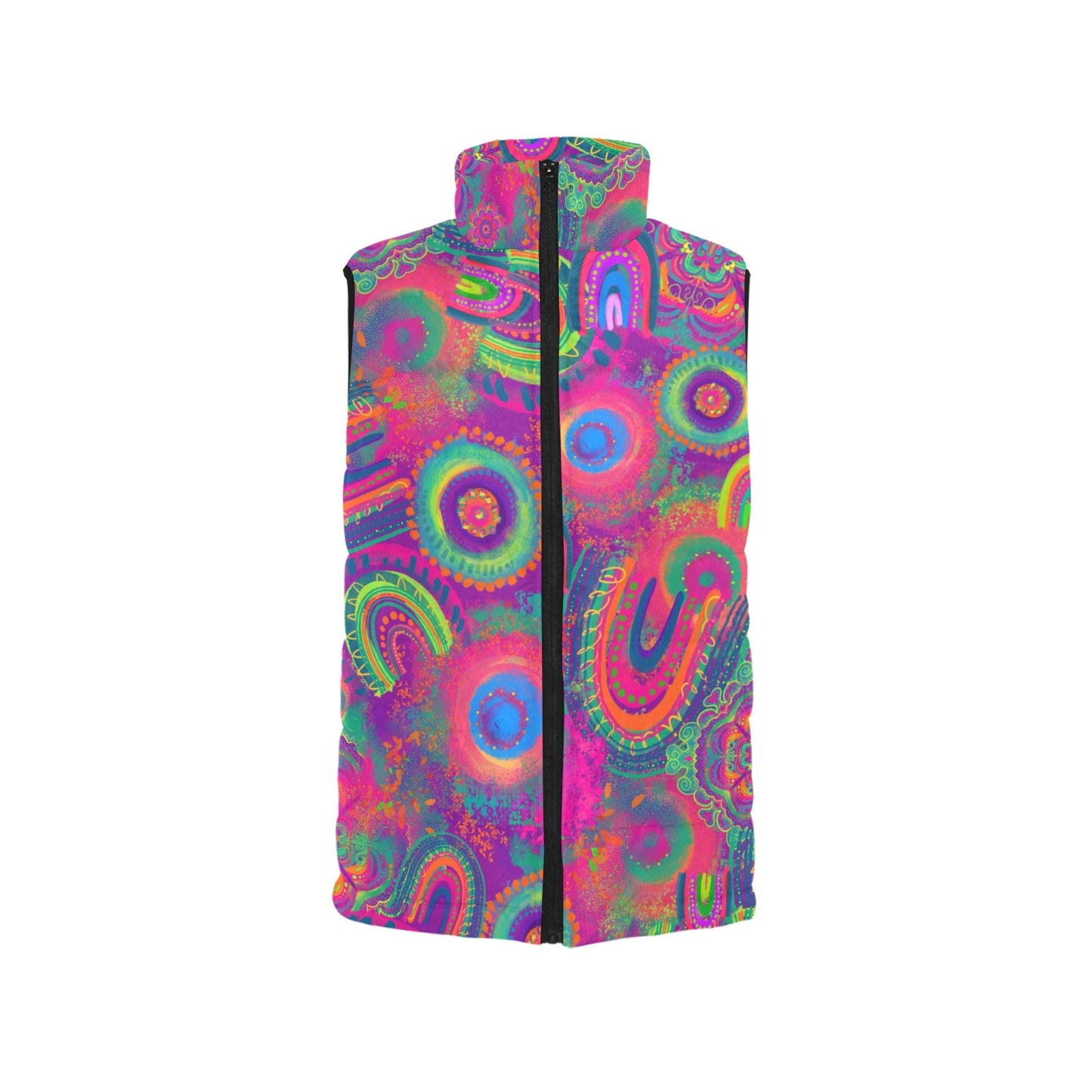 Psychedelic colourful vest for entertainers