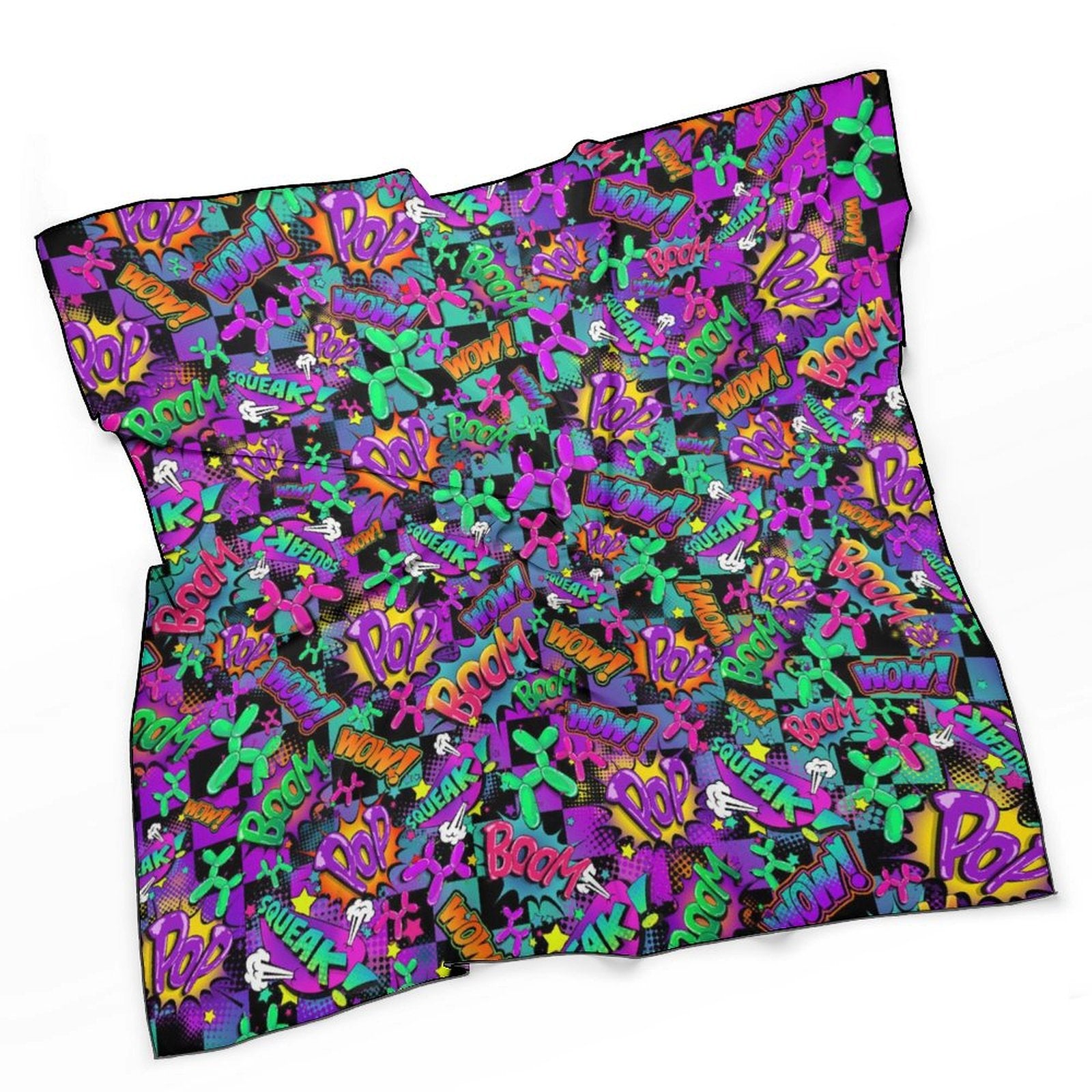 Balloon dog print clothing scarf