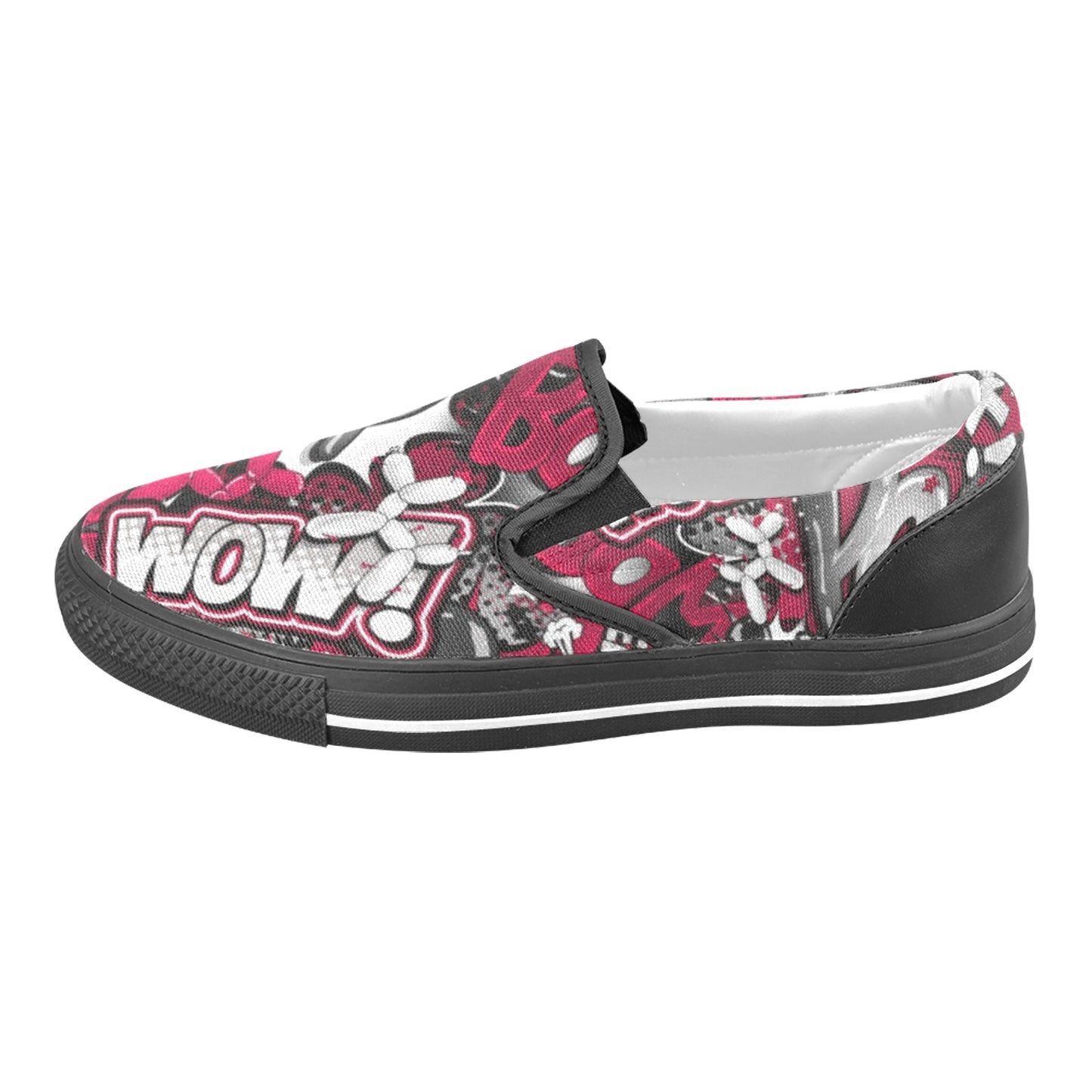 Funky red and black balloon dog shoes