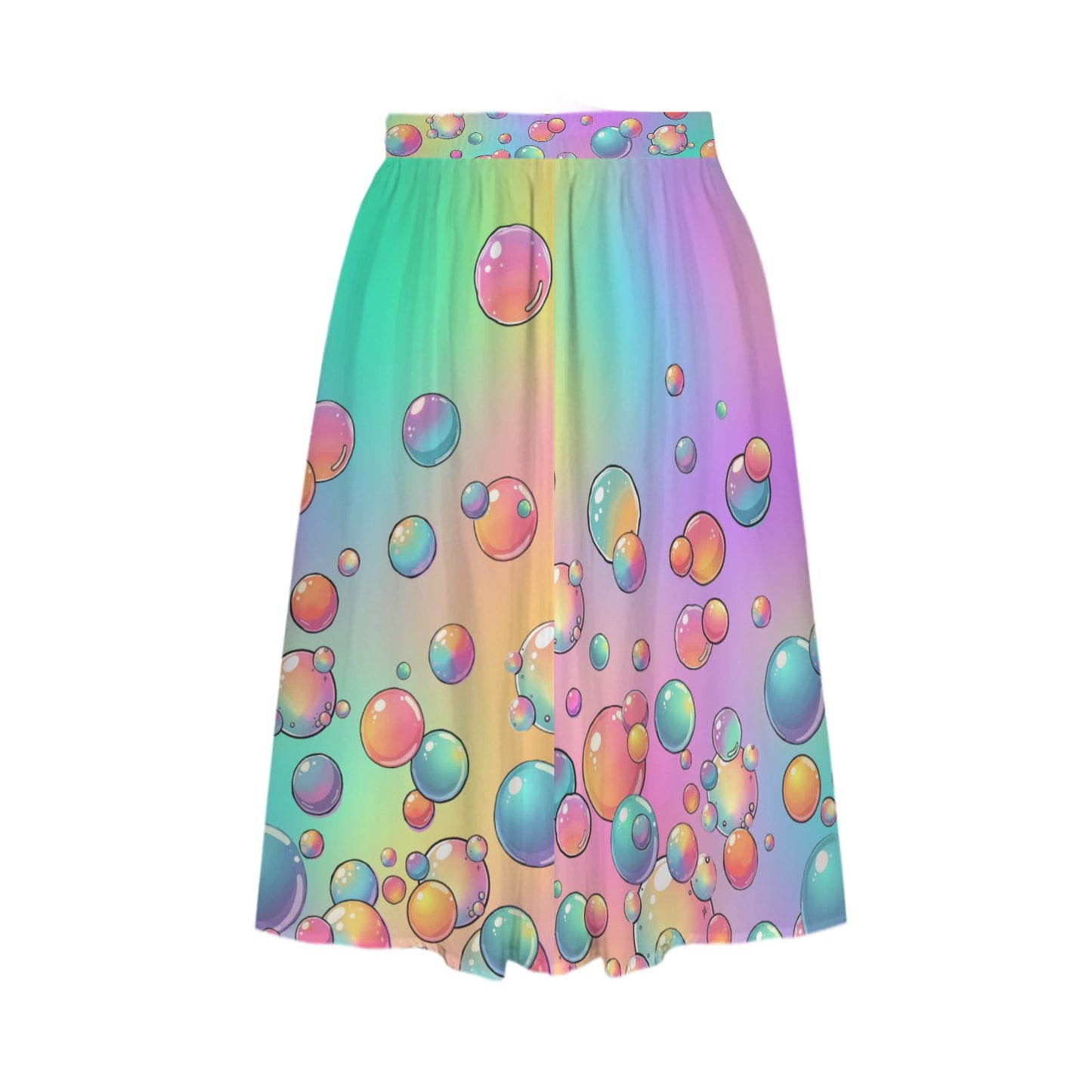 Colourful pastel rainbow bubble skirt for kids entertainers and party professionals