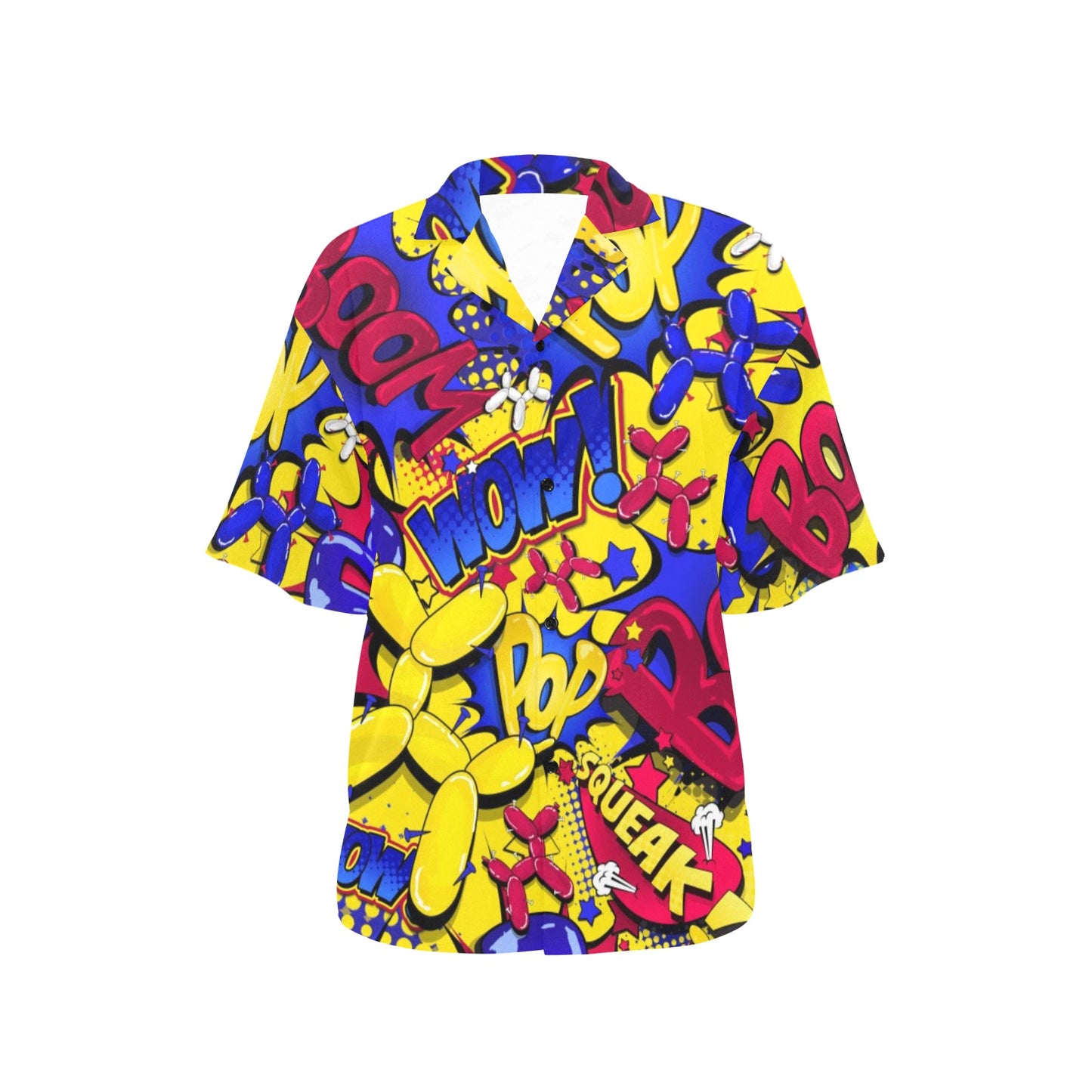 Balloon Artists Shirt for Ladies Yellow Red and Blue