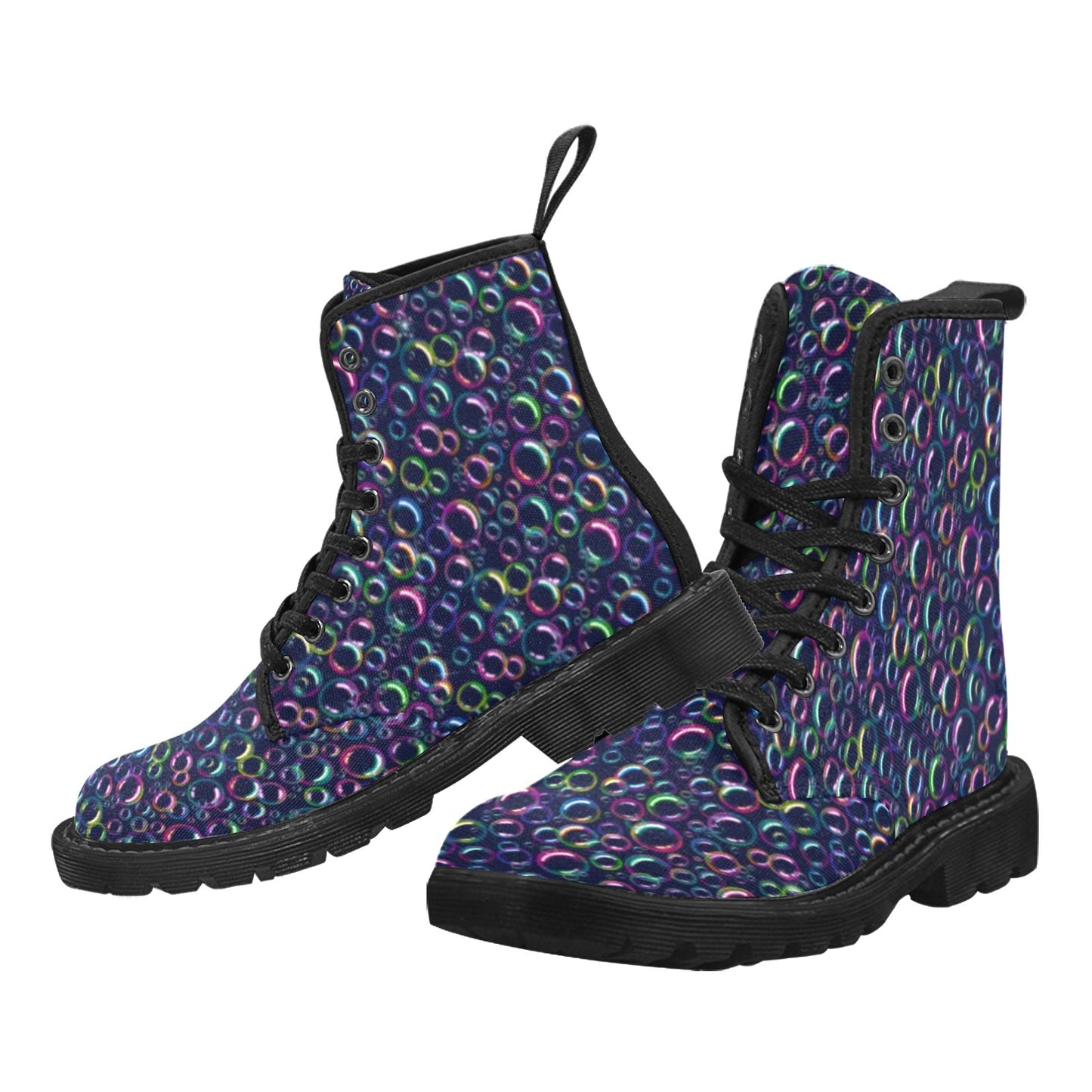Navy Bubble Artist Boots