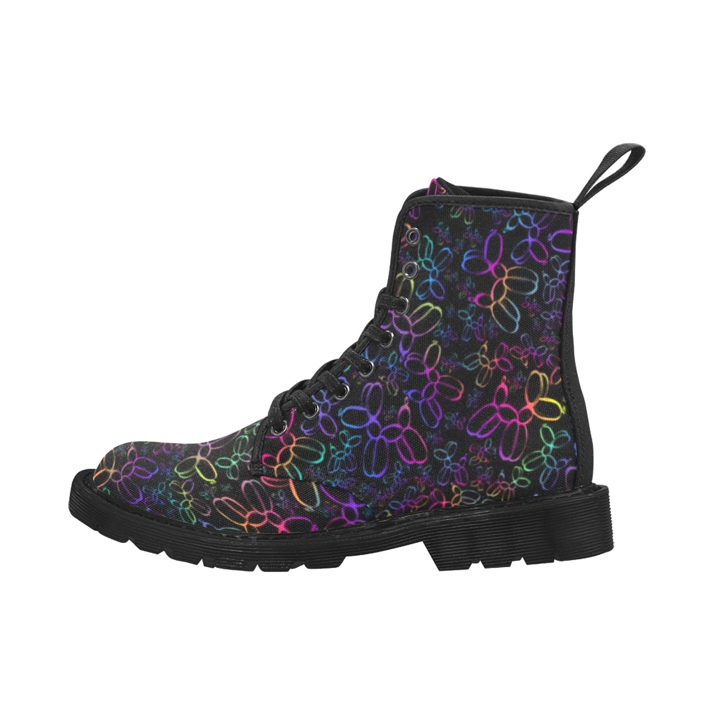 Rainbow balloon dog boots
