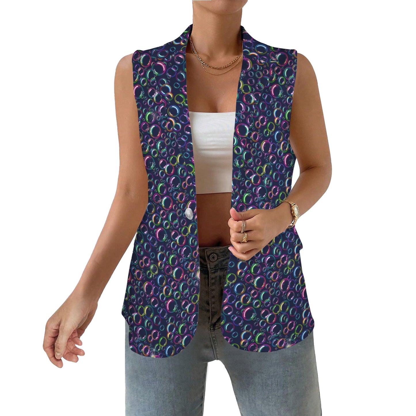 Bubble Navy vest for Bubble Artists