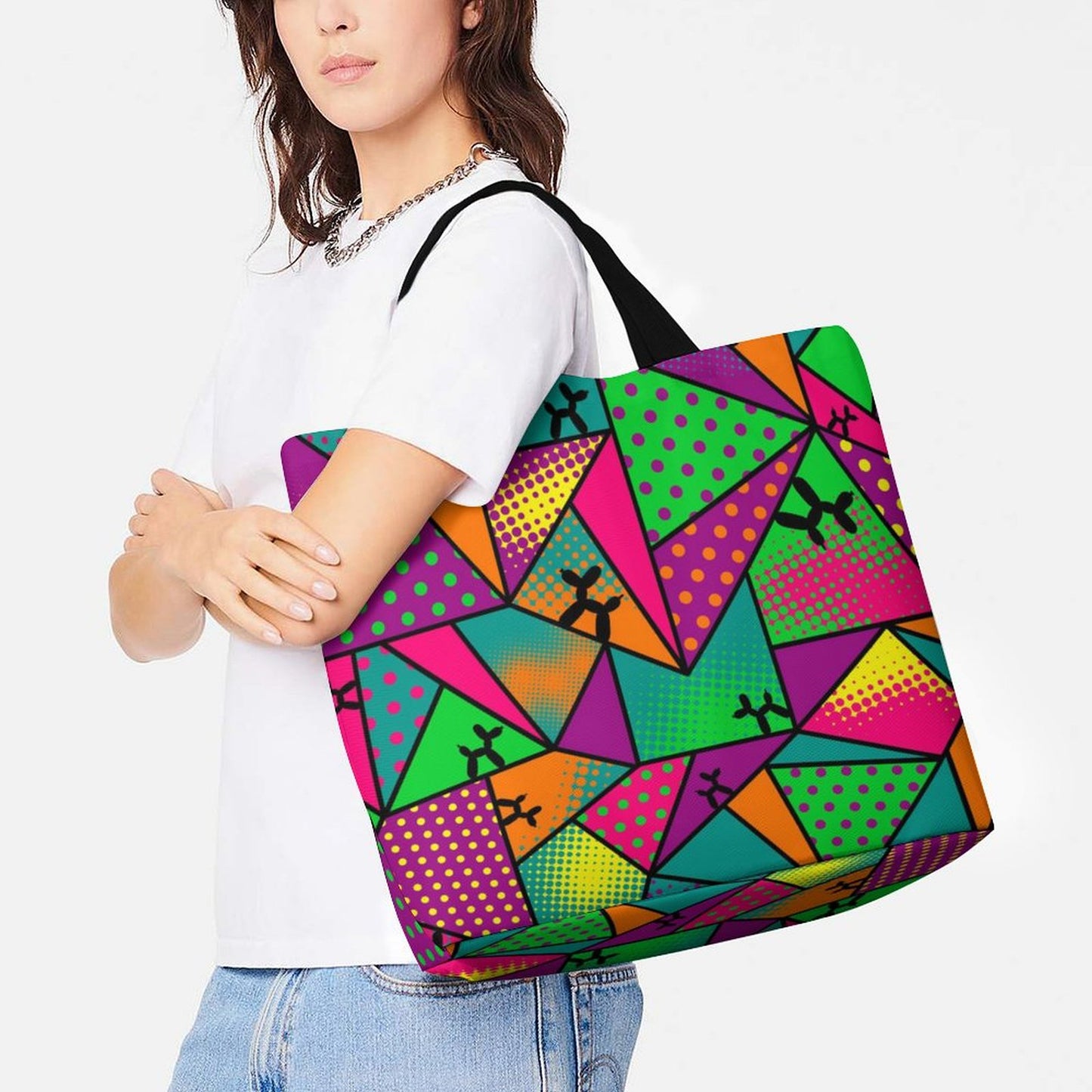 Colourful balloon dog bag for balloon twisters
