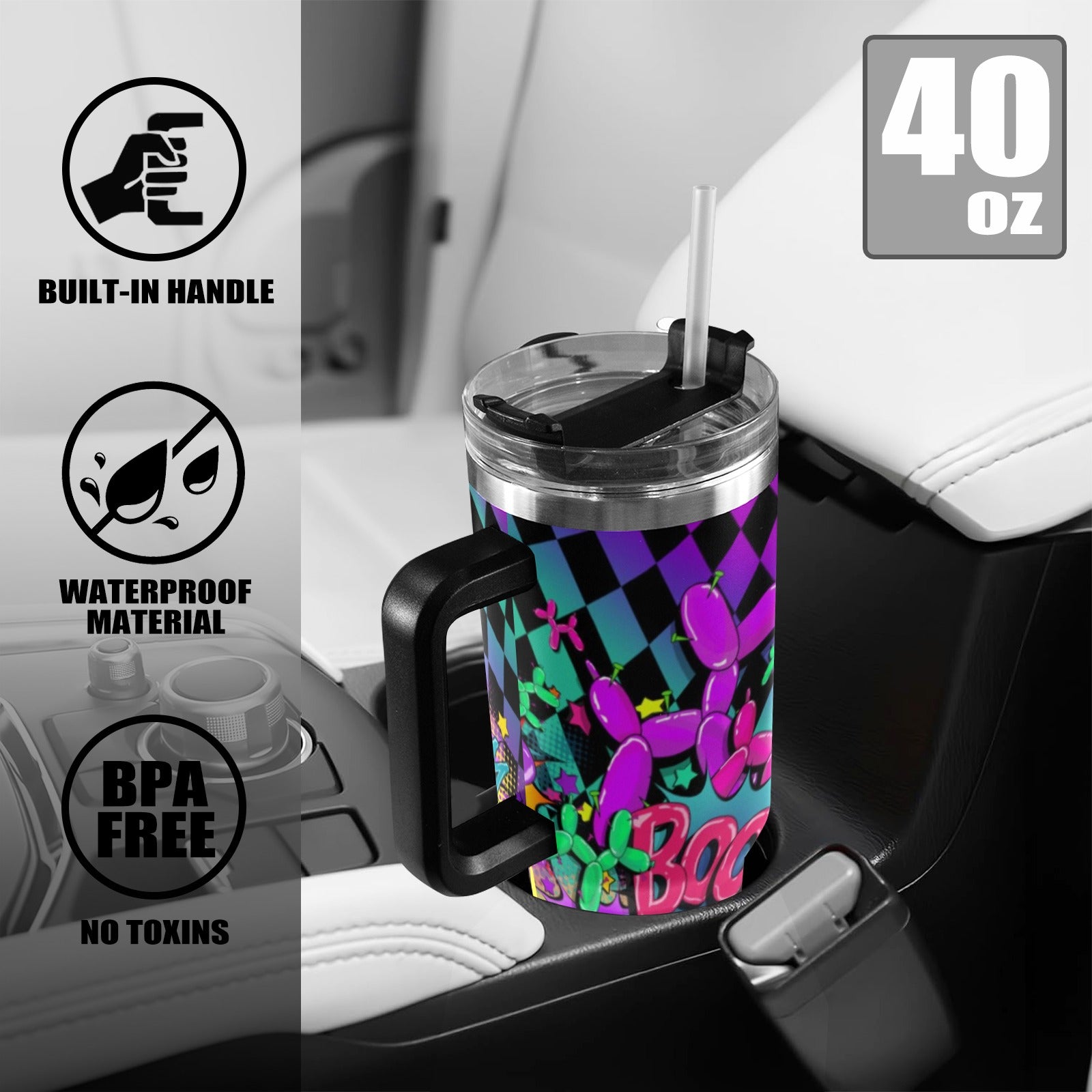 Balloon twister 40 Oz Tumbler with Balloon Dog Design