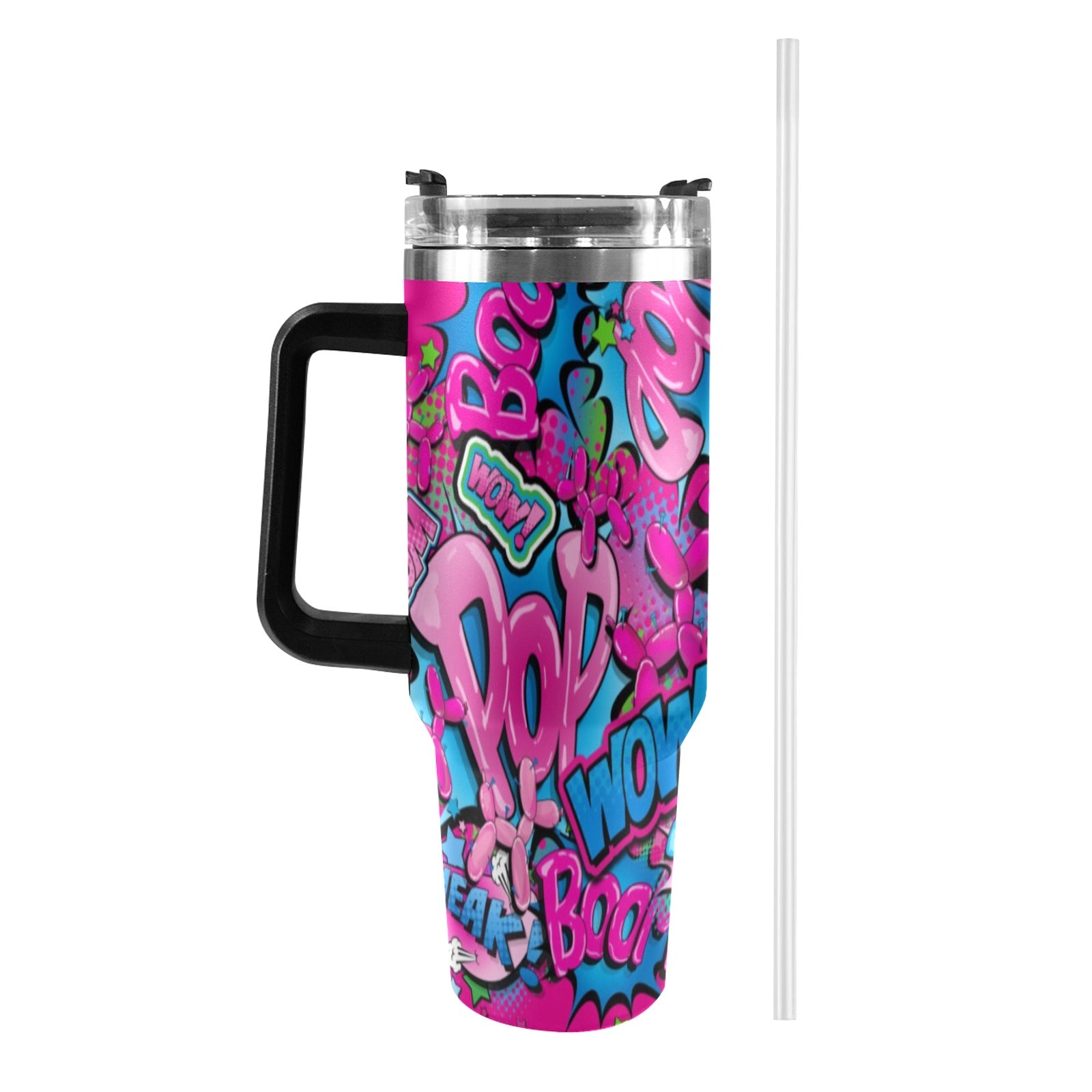 Balloon Twister cup pink and Blue